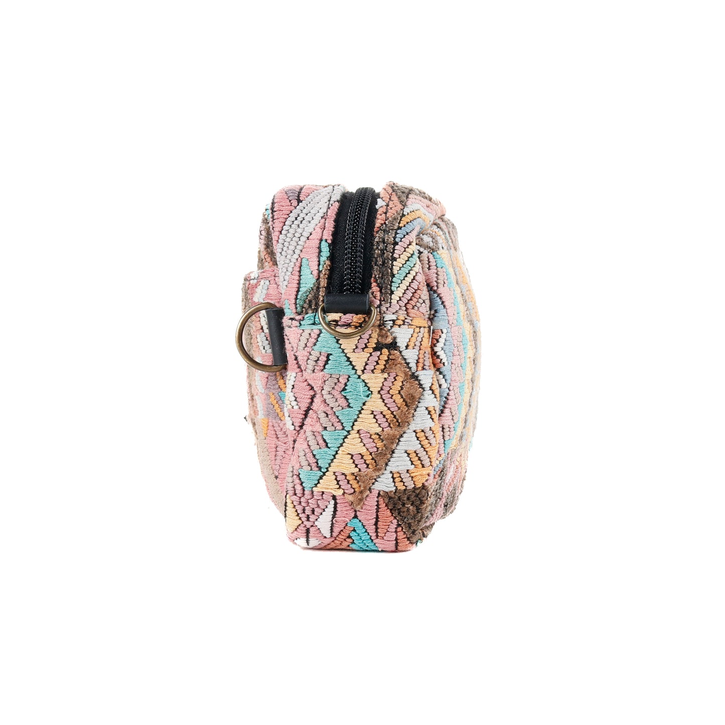 WANDER CROSSBODY BAG + STRAP SET - OOAK HUIPIL & CORTE - BLACK - NO. 15718