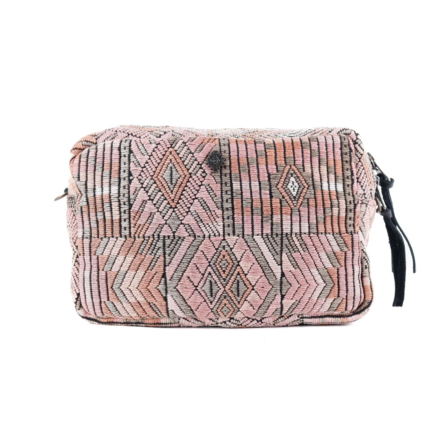 WANDER CROSSBODY BAG + STRAP SET - OOAK HUIPIL & CORTE - BLACK - NO. 15719