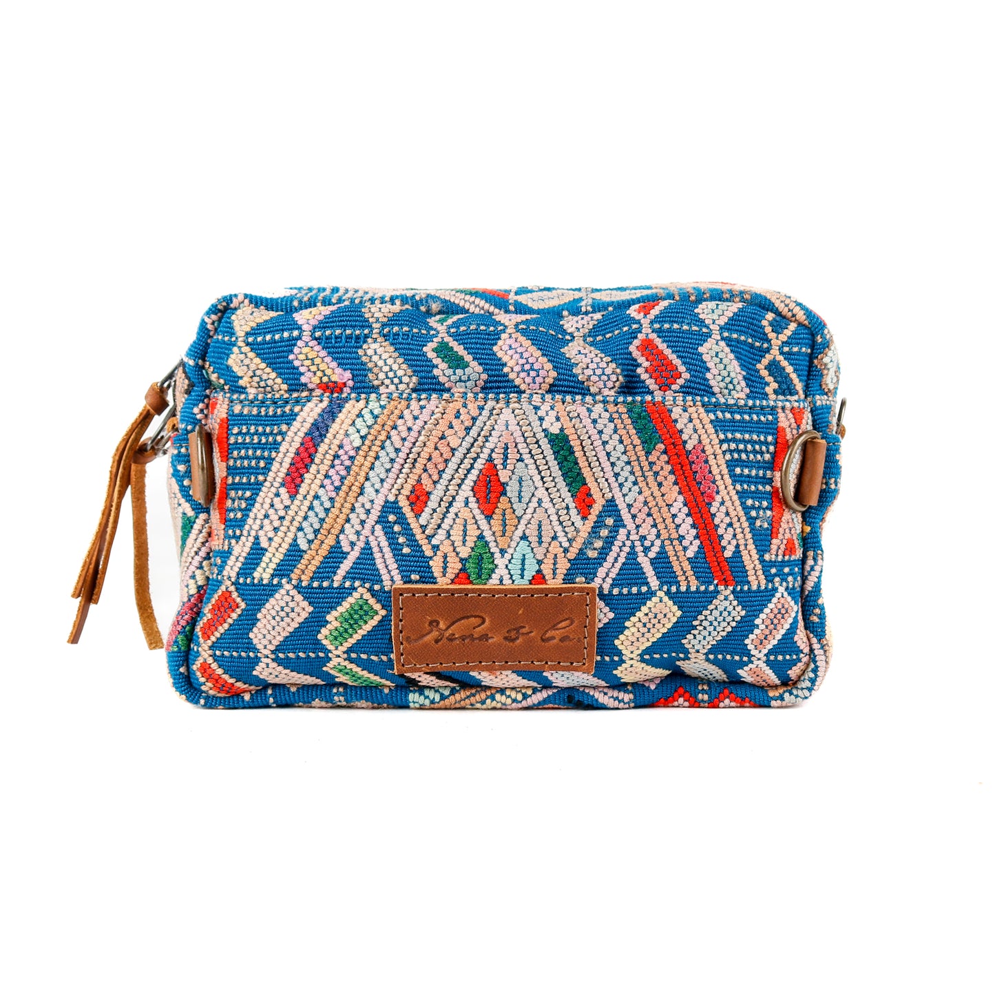 WANDER CROSSBODY BAG + STRAP SET - OOAK HUIPIL & CORTE - CAFE - NO. 15721