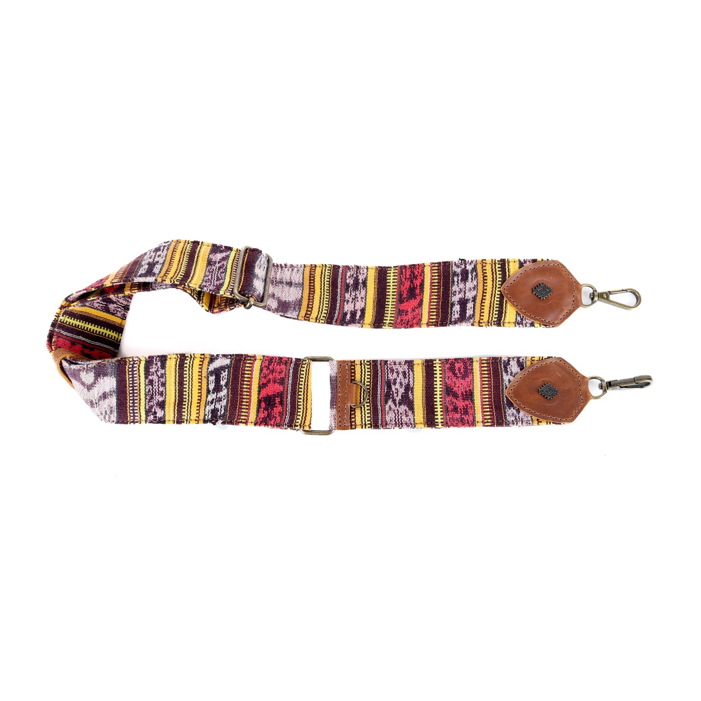 WANDER CROSSBODY BAG + STRAP SET - OOAK HUIPIL & CORTE - CAFE - NO. 15724