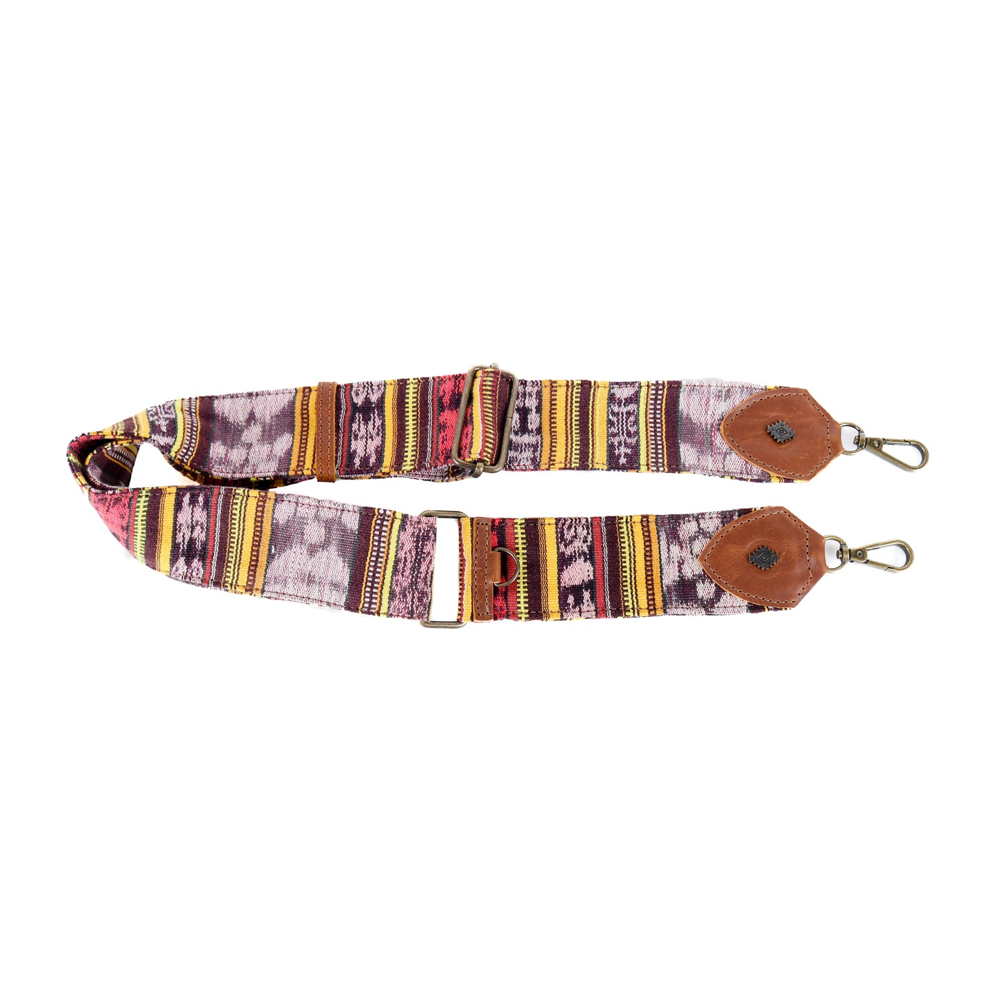LARGE WANDER CROSSBODY BAG + STRAP SET - OOAK HUIPIL & CORTE - CAFE - NO. 15731
