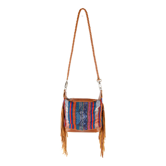 BEATRIZ MINI CDB WITH FRINGE - CORTE - CAFE - NO. 15885