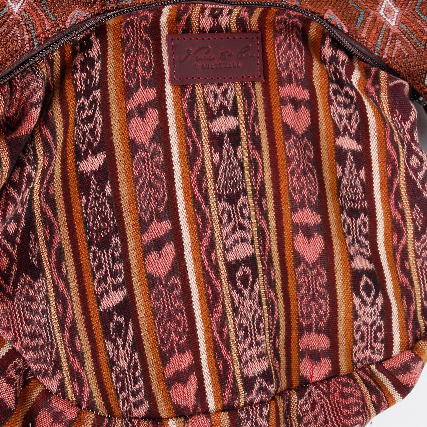 BOHO SADDLE BAG - OOAK HUIPIL - VINO TINTO - NO. 15935