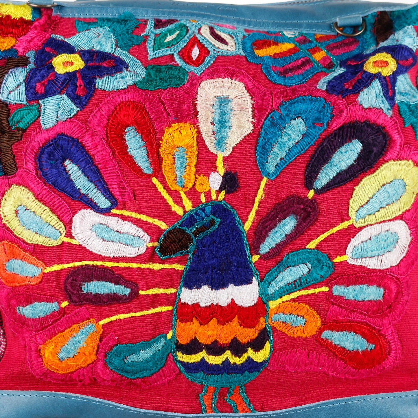 BEATRIZ MCDB - BUTTERFLY HUIPIL - CERULEAN - NO. 15948