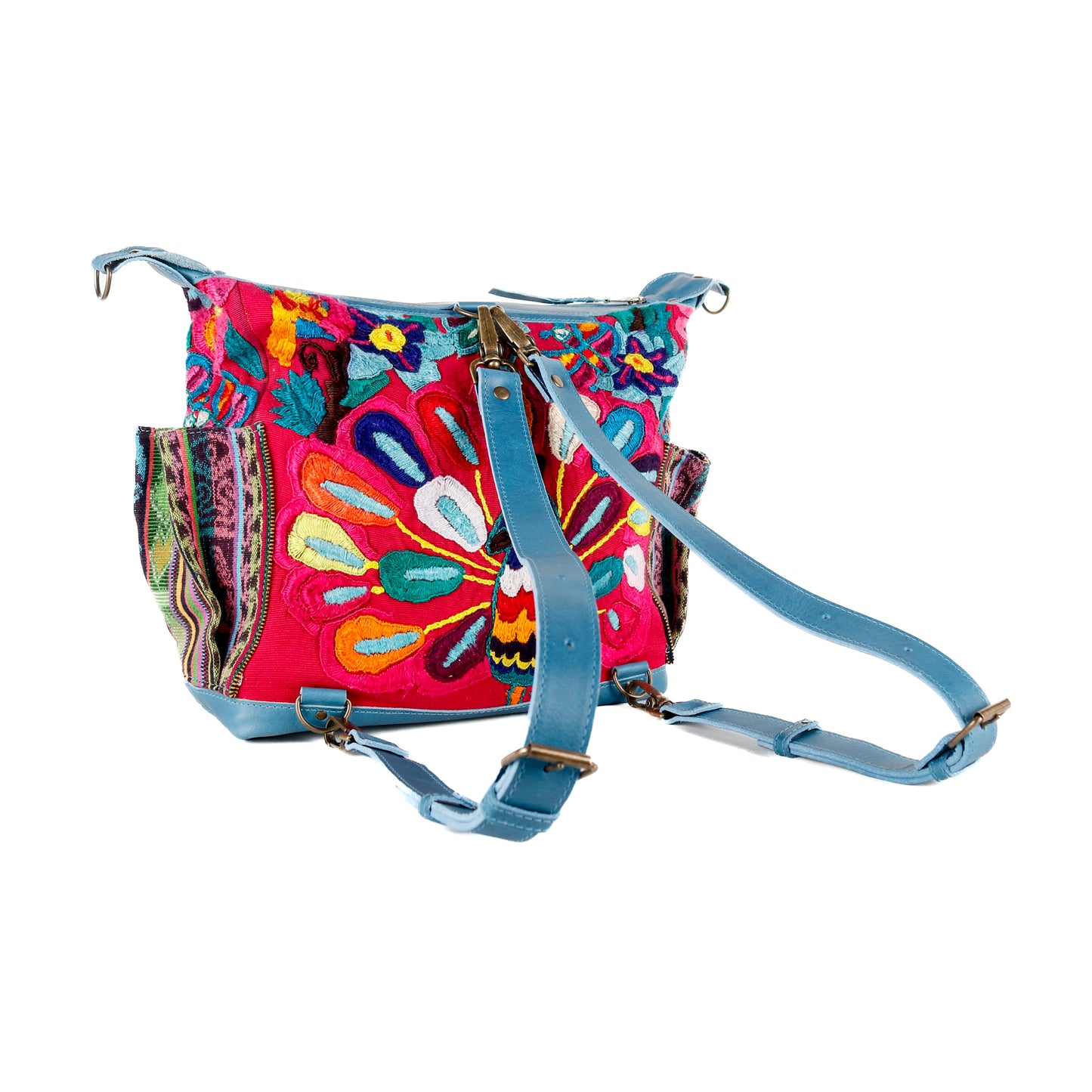 BEATRIZ MCDB - BUTTERFLY HUIPIL - CERULEAN - NO. 15948