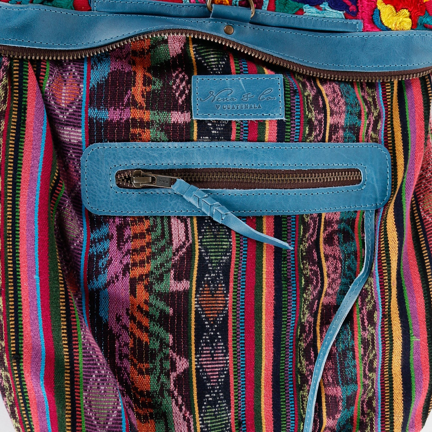 BEATRIZ MCDB - BUTTERFLY HUIPIL - CERULEAN - NO. 15948