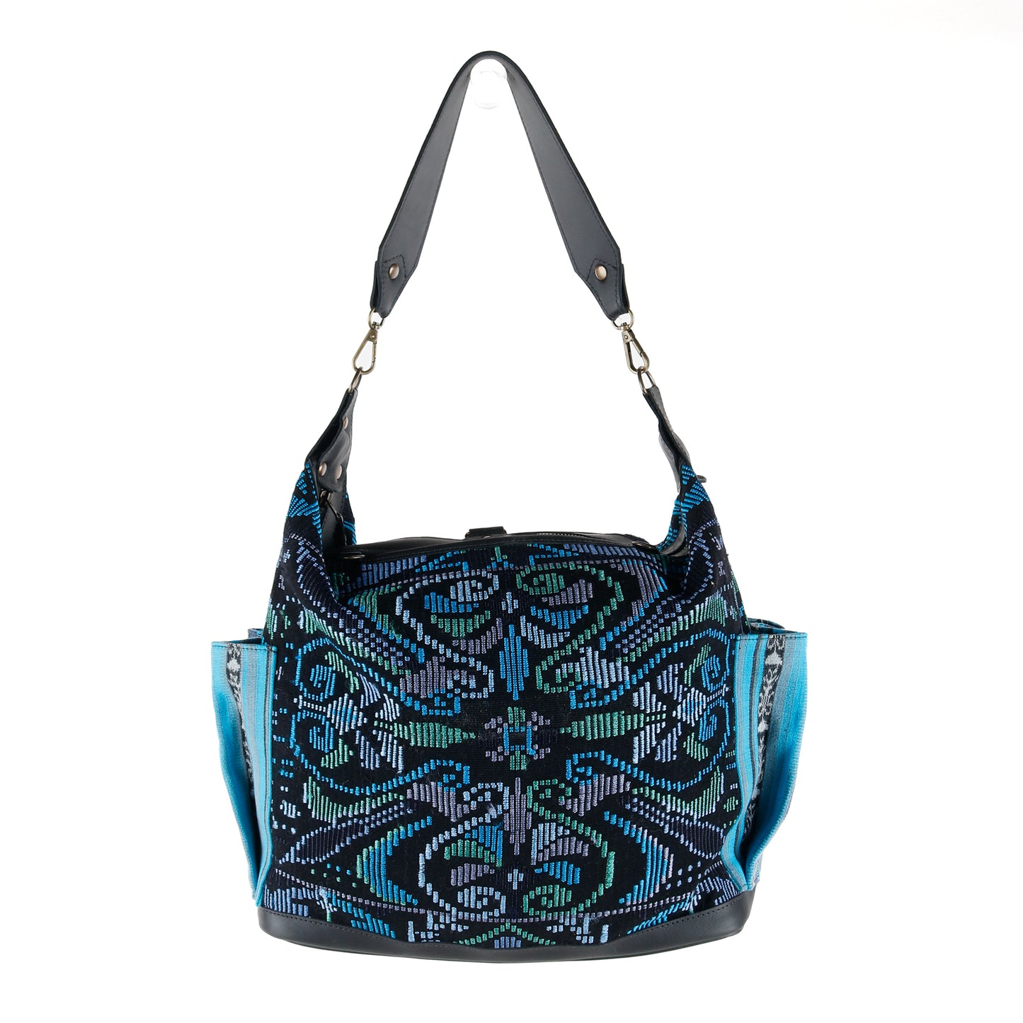 BEATRIZ CDB + DIAMANTE STRAP - OOAK HUIPIL - BLACK - NO. 16013