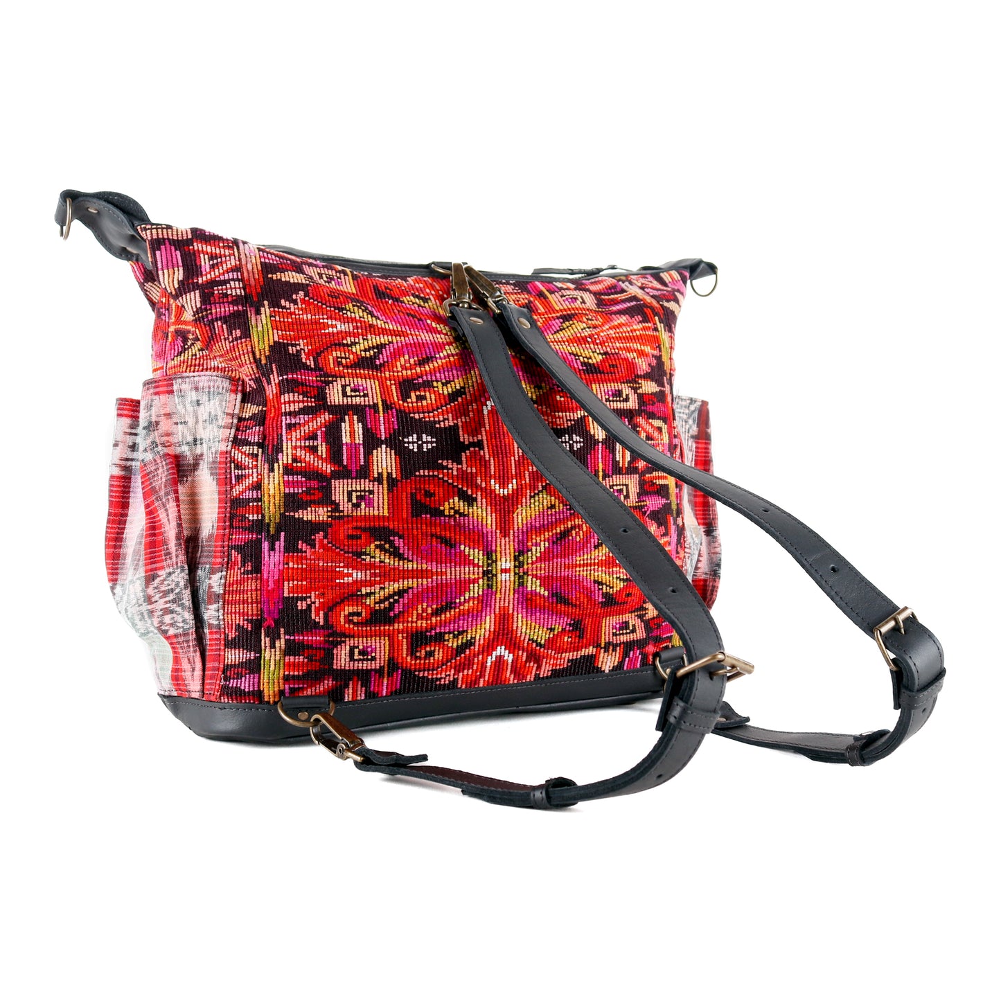 BEATRIZ CDB + DIAMANTE STRAP - OOAK HUIPIL - BLACK - NO. 16014