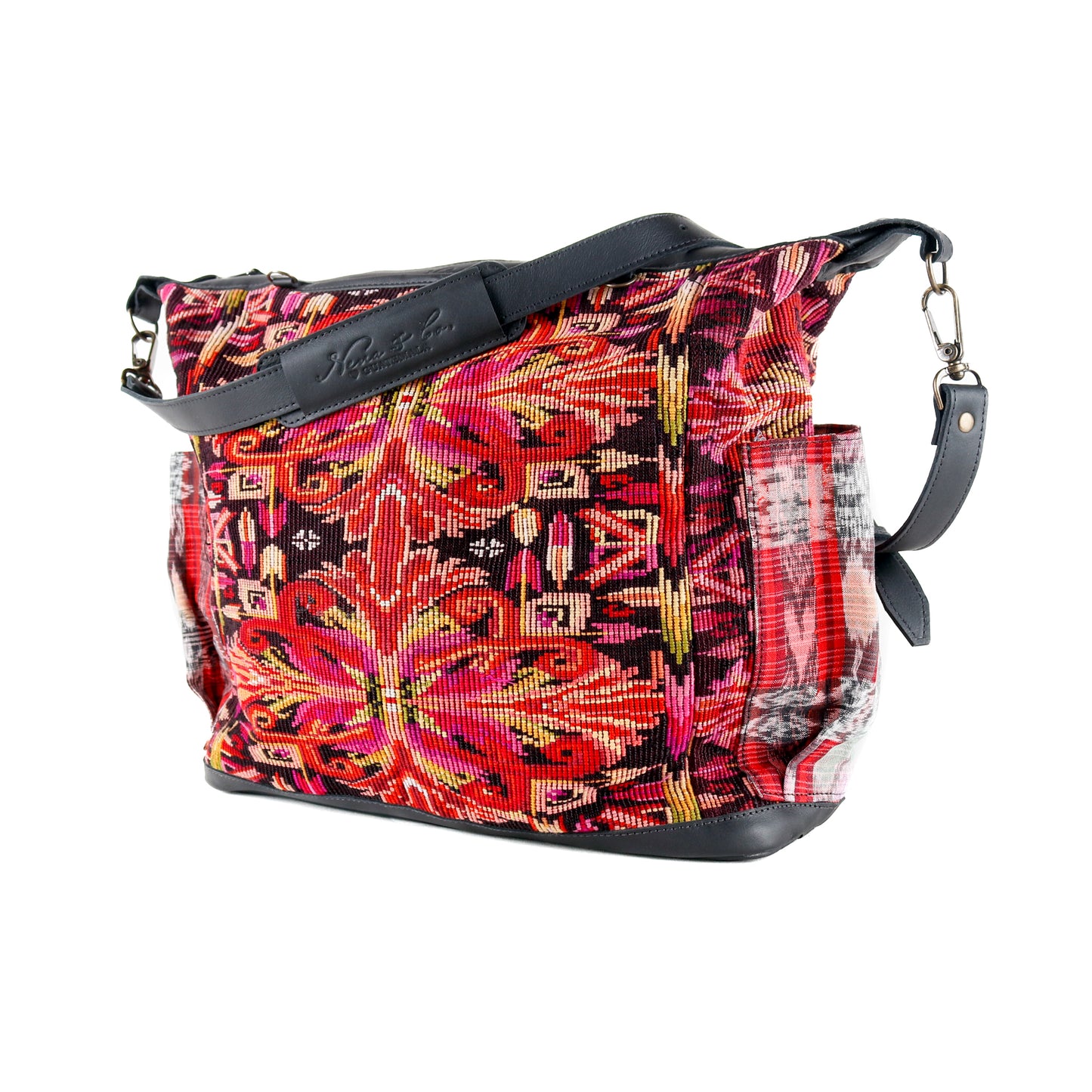 BEATRIZ CDB + DIAMANTE STRAP - OOAK HUIPIL - BLACK - NO. 16014