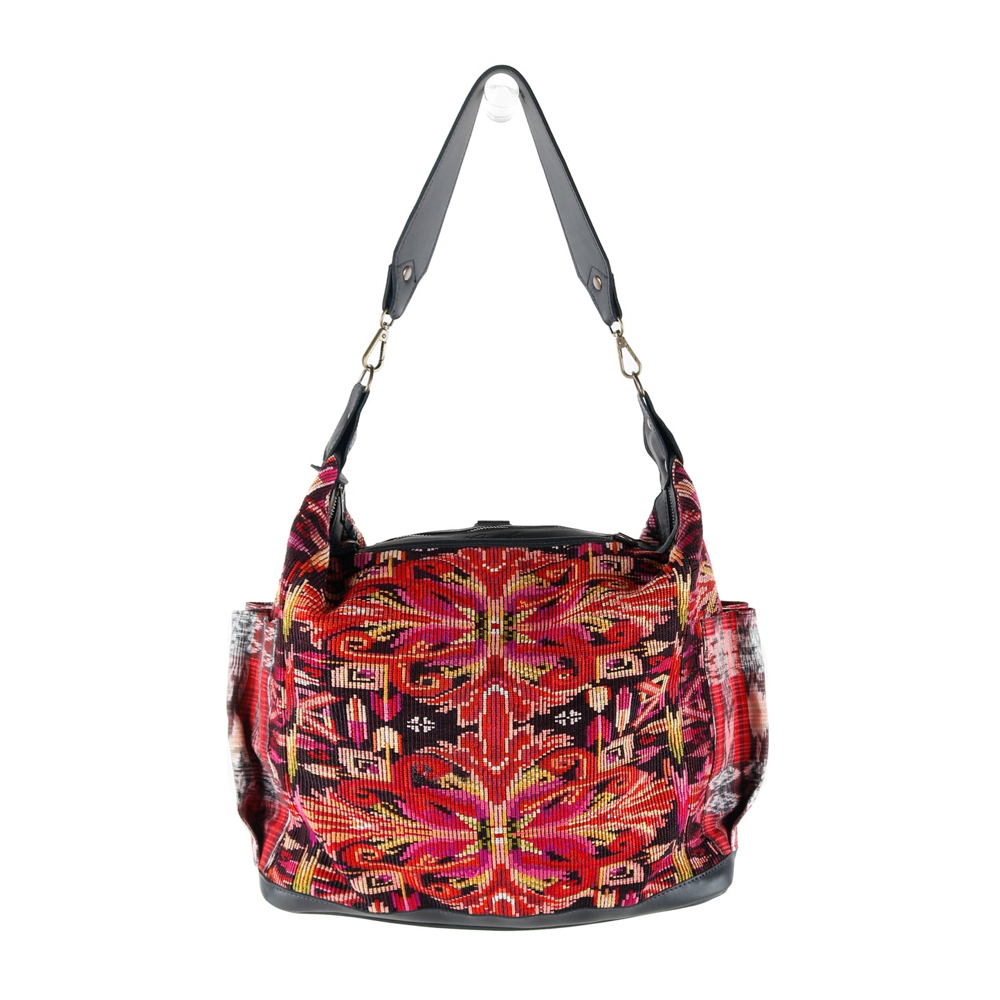 BEATRIZ CDB + DIAMANTE STRAP - OOAK HUIPIL - BLACK - NO. 16014