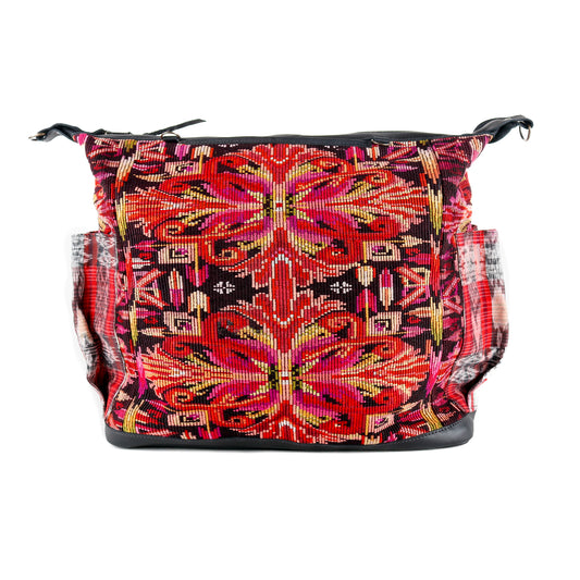 BEATRIZ CDB + DIAMANTE STRAP - OOAK HUIPIL - BLACK - NO. 16014