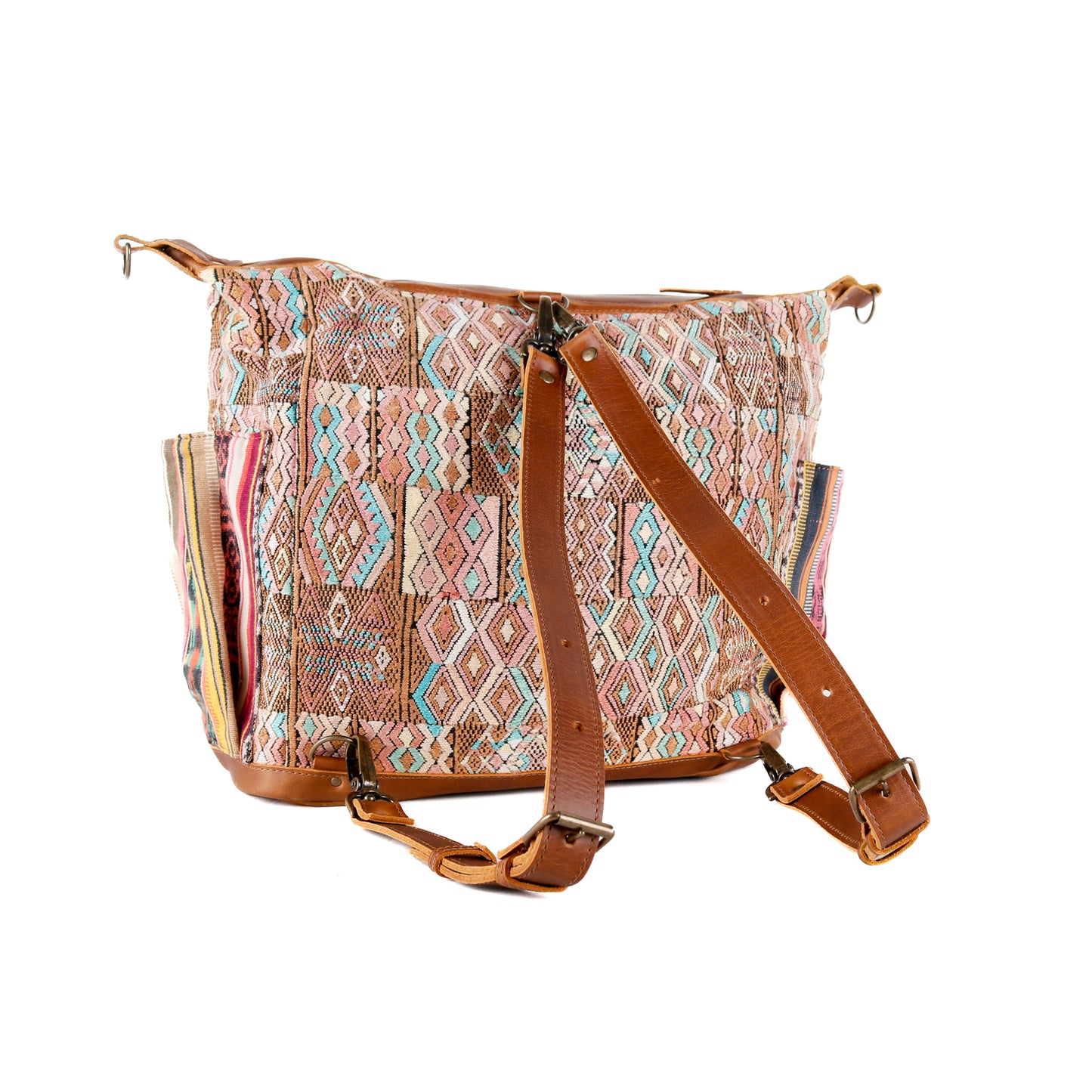 BEATRIZ CDB + DIAMANTE STRAP - OOAK HUIPIL - CAFE - NO. 16018