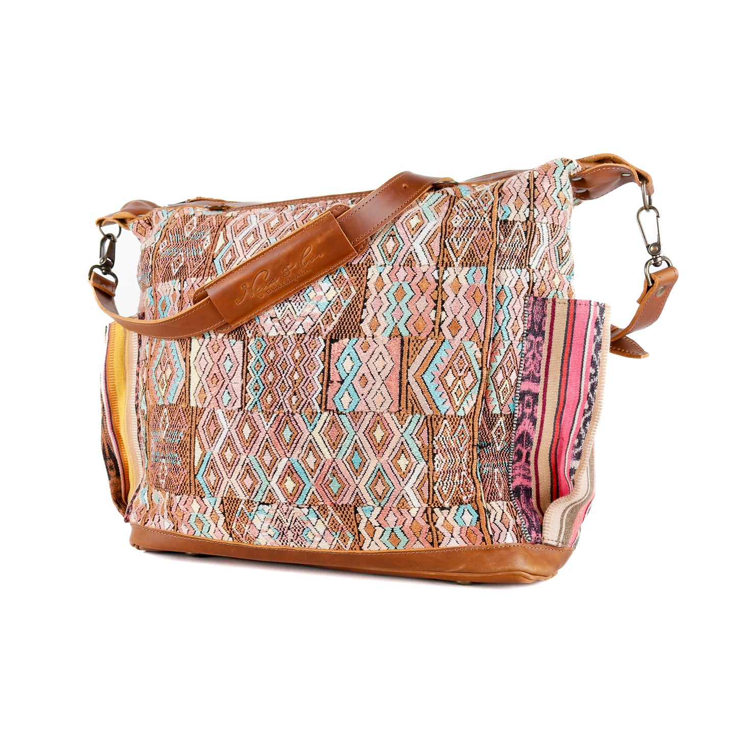 BEATRIZ CDB + DIAMANTE STRAP - OOAK HUIPIL - CAFE - NO. 16018