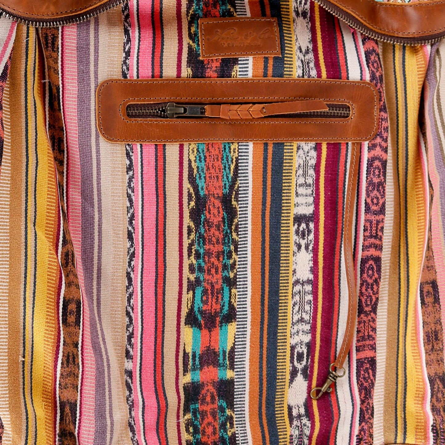 BEATRIZ CDB + DIAMANTE STRAP - OOAK HUIPIL - CAFE - NO. 16018