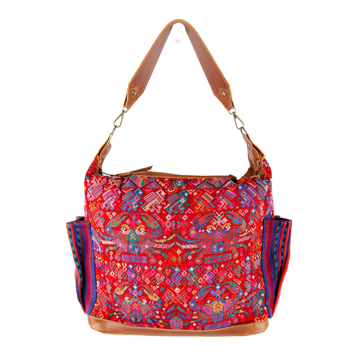 BEATRIZ CDB + DIAMANTE STRAP - OOAK HUIPIL - CAFE - NO. 16019