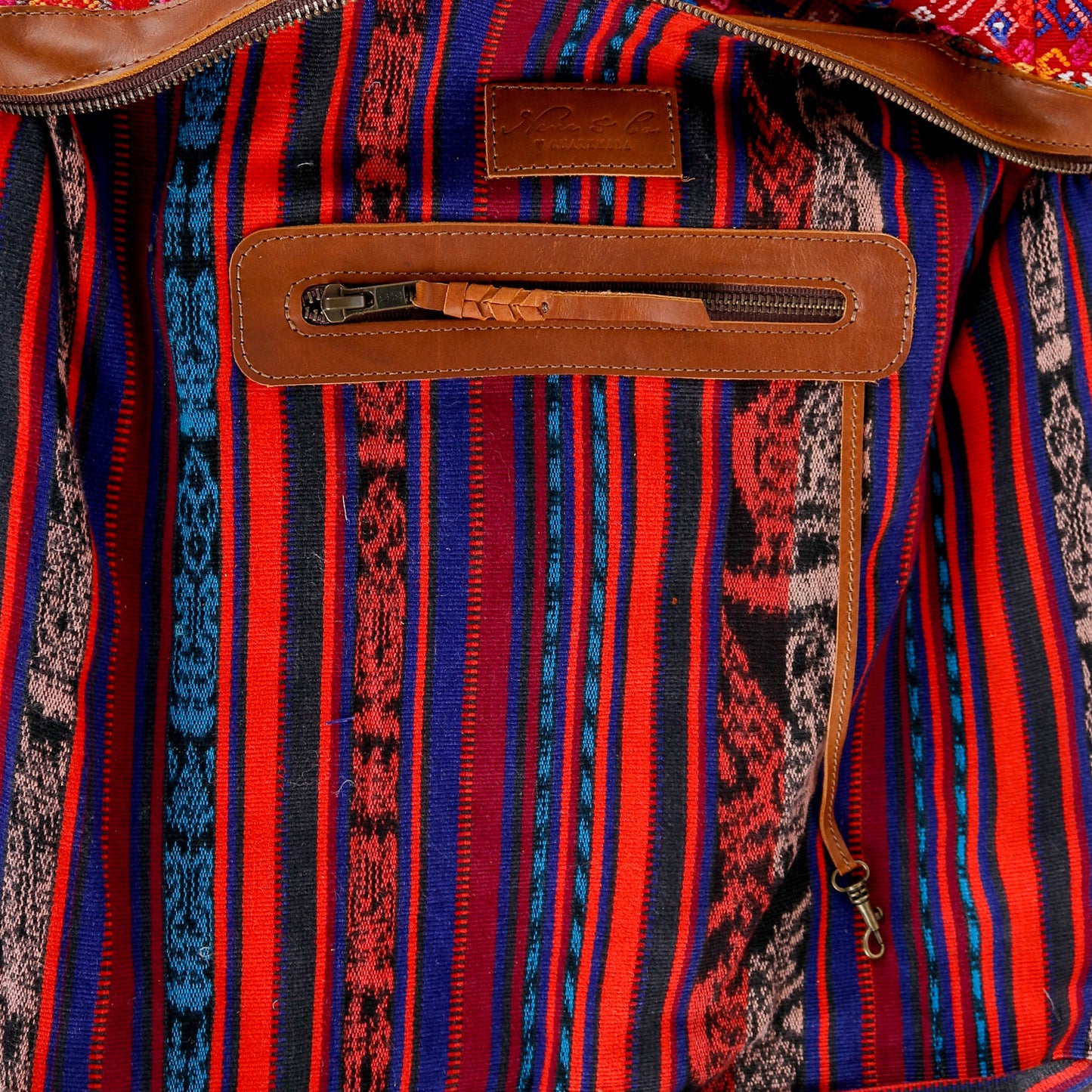 BEATRIZ CDB + DIAMANTE STRAP - OOAK HUIPIL - CAFE - NO. 16019