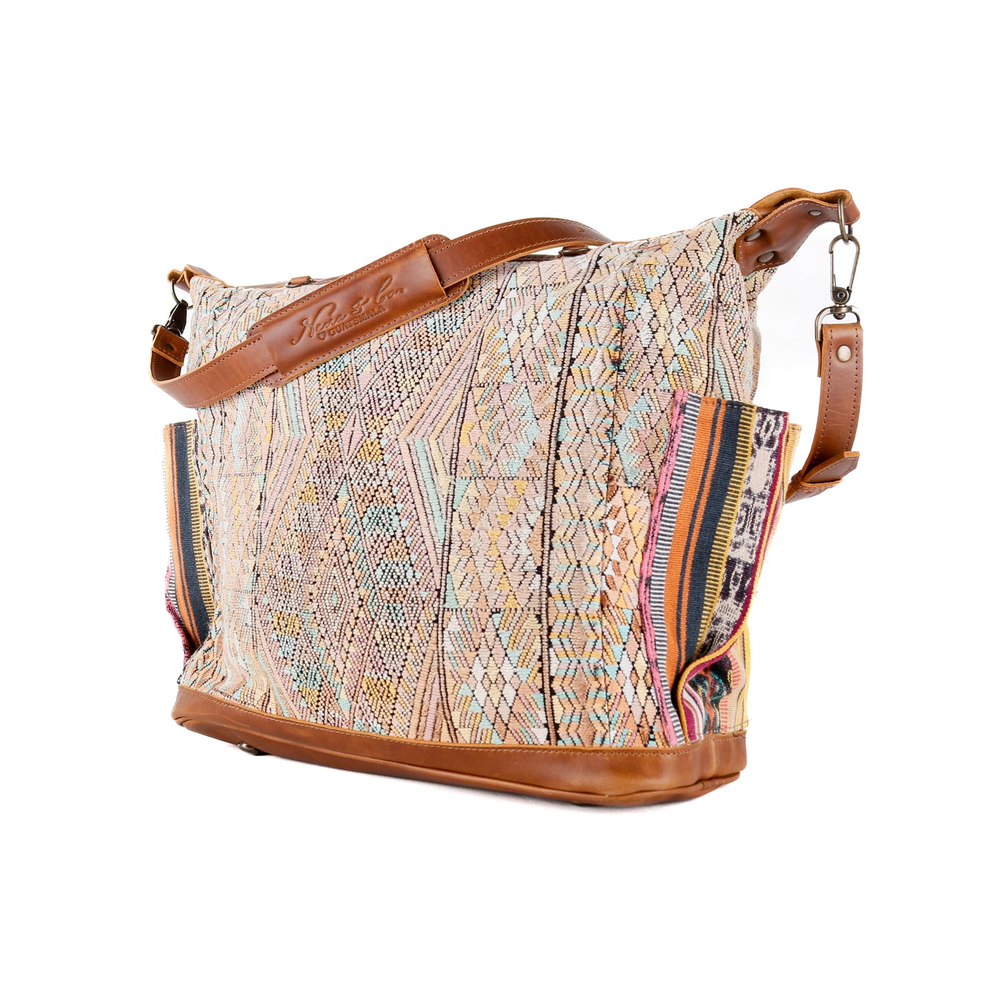 BEATRIZ CDB + DIAMANTE STRAP - OOAK HUIPIL - CAFE - NO. 16020