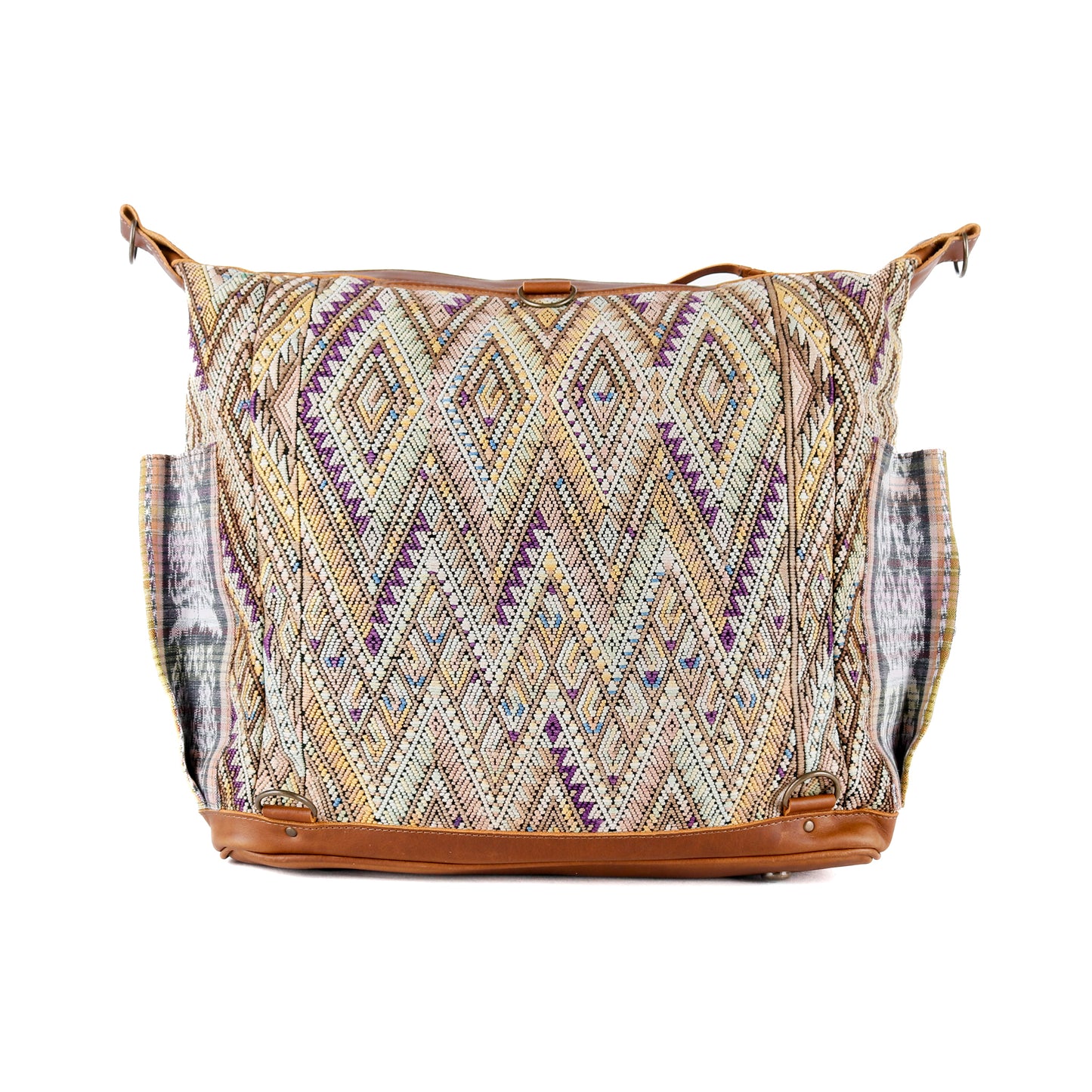 BEATRIZ CDB + DIAMANTE STRAP - OOAK HUIPIL - CAFE - NO. 16022