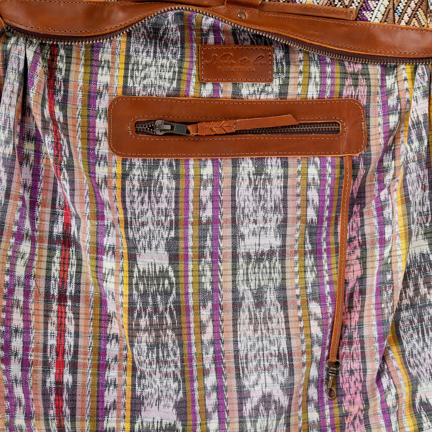 BEATRIZ CDB + DIAMANTE STRAP - OOAK HUIPIL - CAFE - NO. 16022