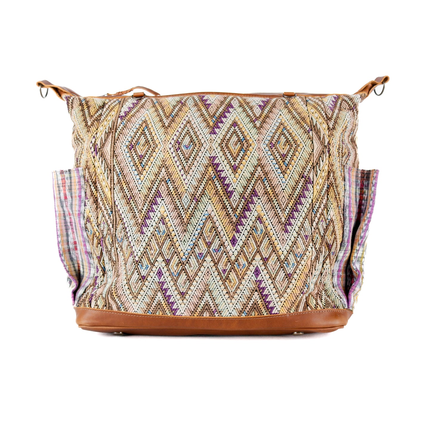 BEATRIZ CDB + DIAMANTE STRAP - OOAK HUIPIL - CAFE - NO. 16022