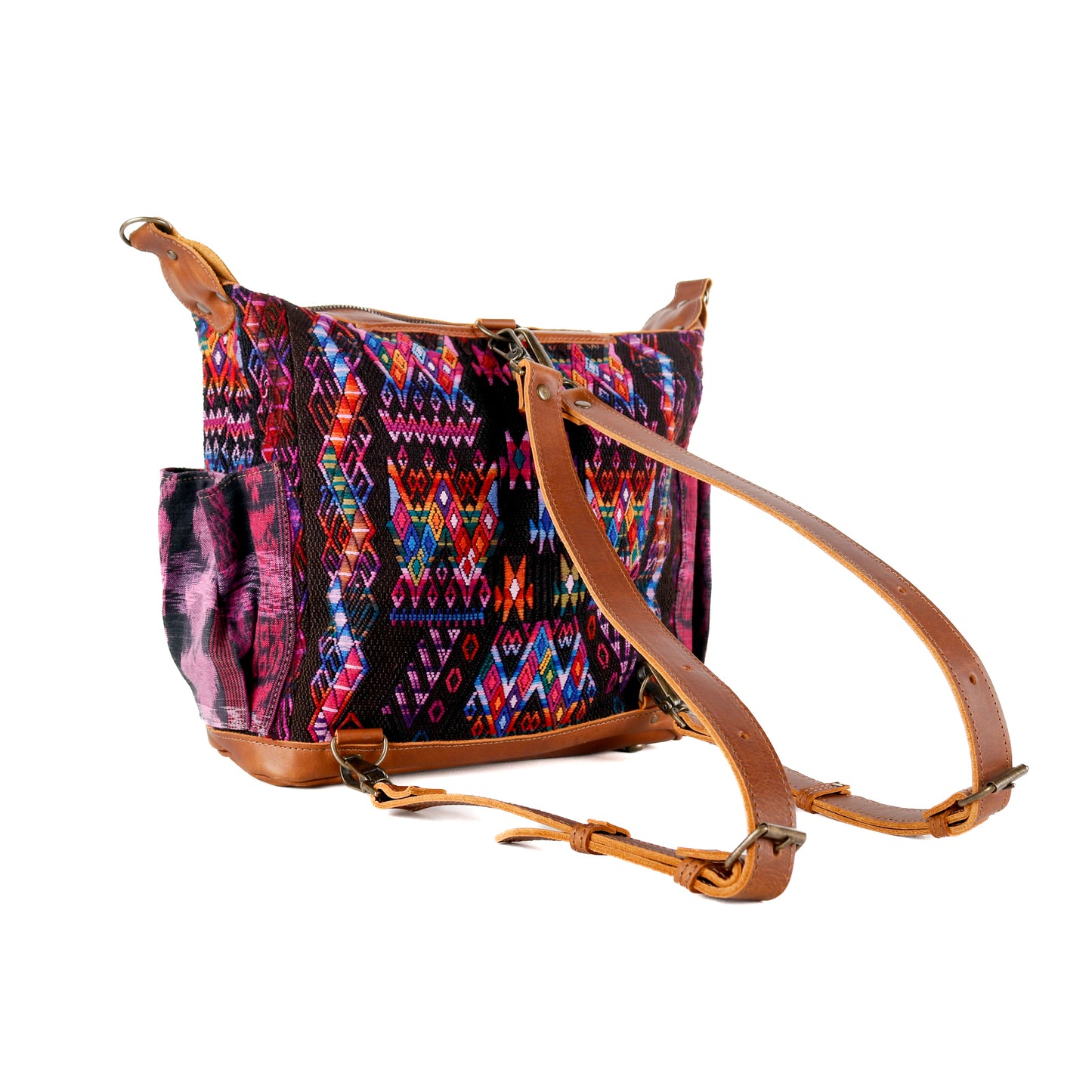 BEATRIZ MCDB + DIAMANTE STRAP - OOAK HUIPIL - CAFE - NO. 16033