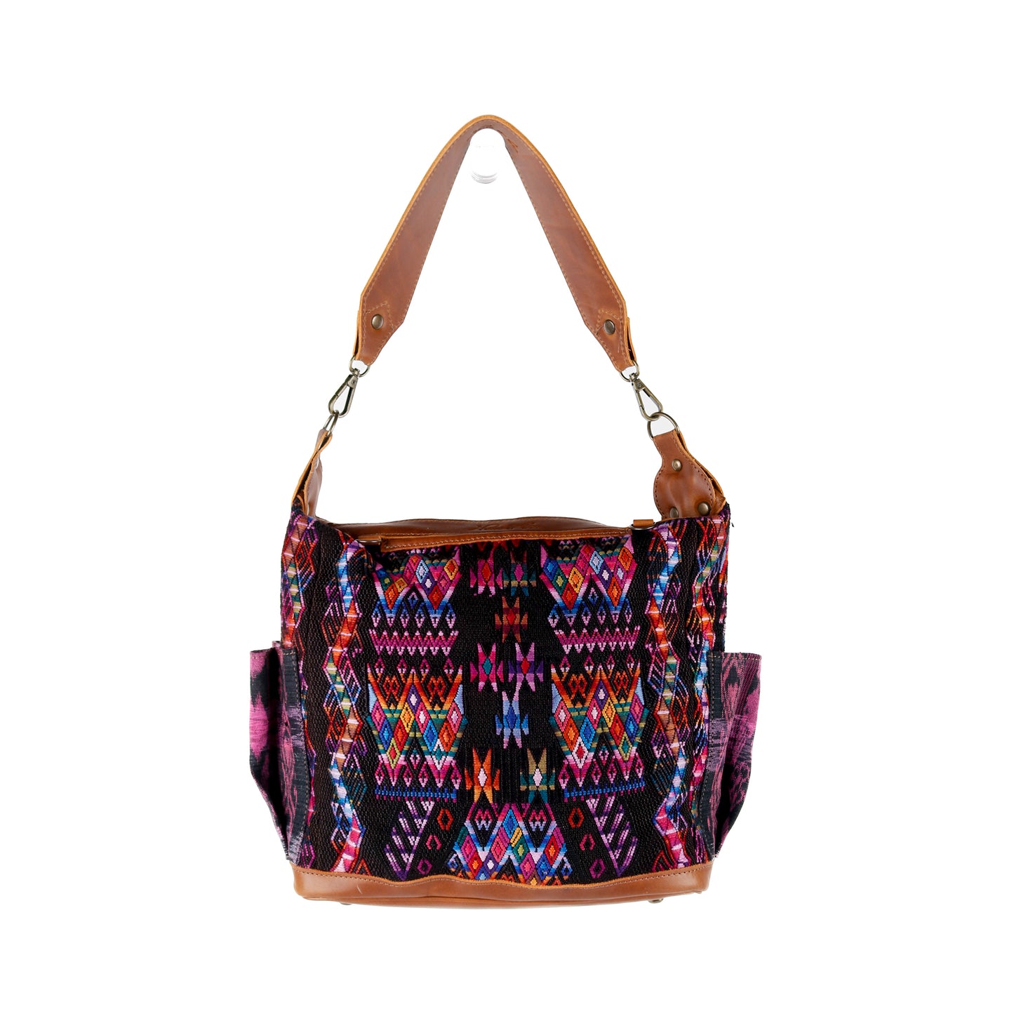 BEATRIZ MCDB + DIAMANTE STRAP - OOAK HUIPIL - CAFE - NO. 16033
