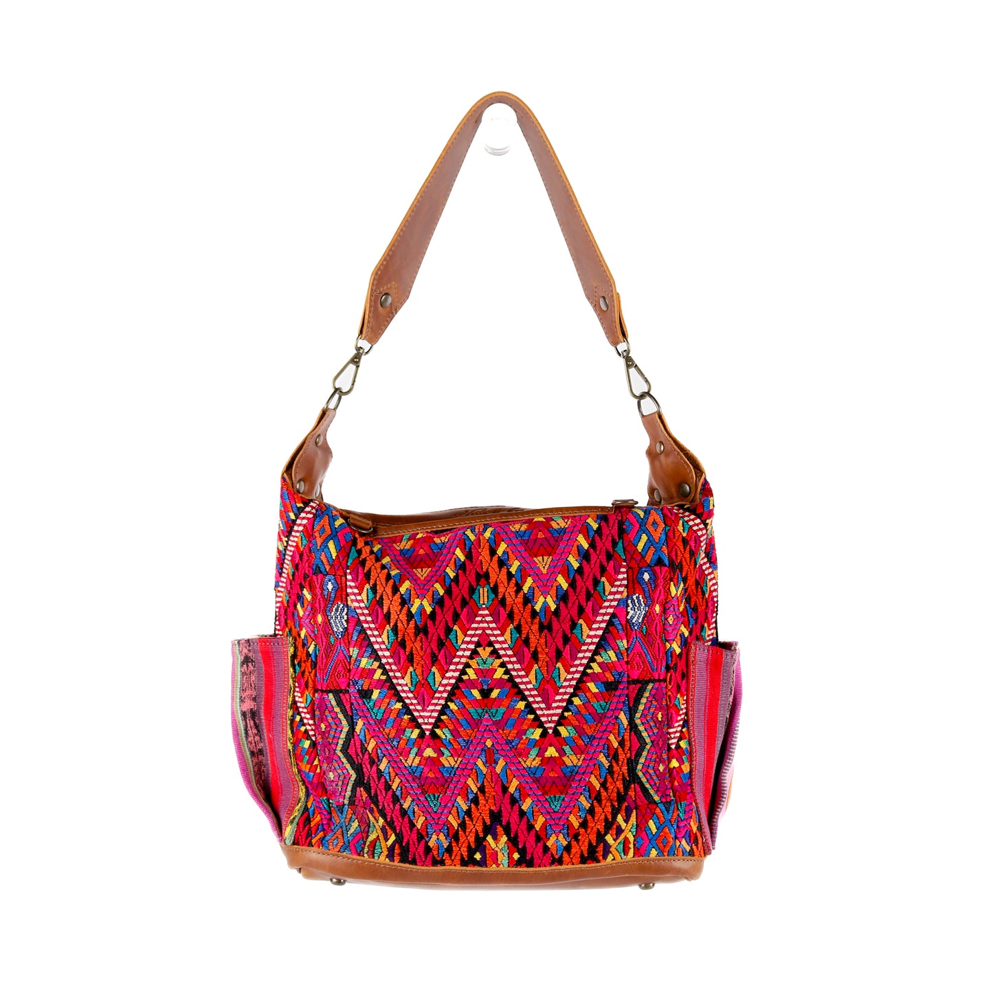 BEATRIZ MCDB + DIAMANTE STRAP - OOAK HUIPIL - CAFE - NO. 16034