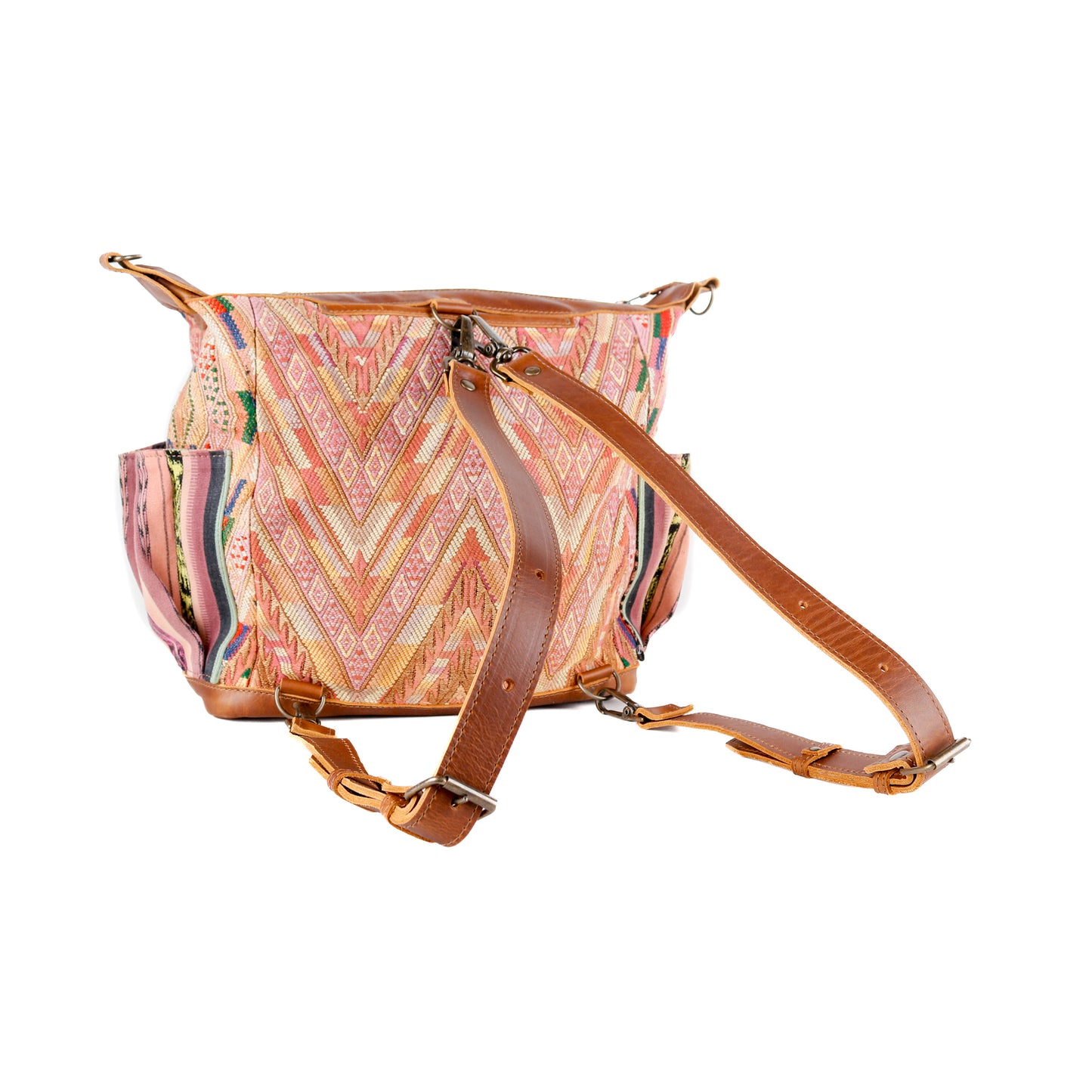 BEATRIZ MCDB + DIAMANTE STRAP - OOAK HUIPIL - CAFE - NO. 16037