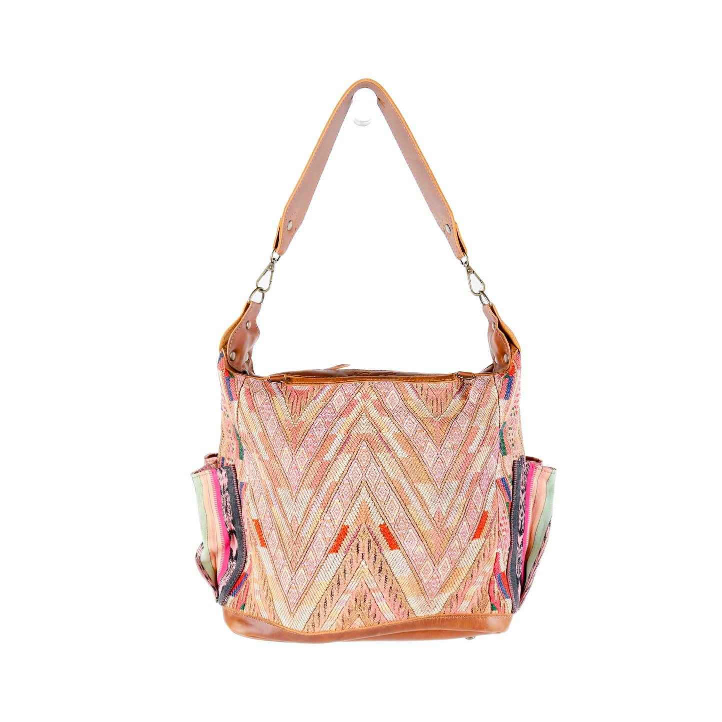 BEATRIZ MCDB + DIAMANTE STRAP - OOAK HUIPIL - CAFE - NO. 16037