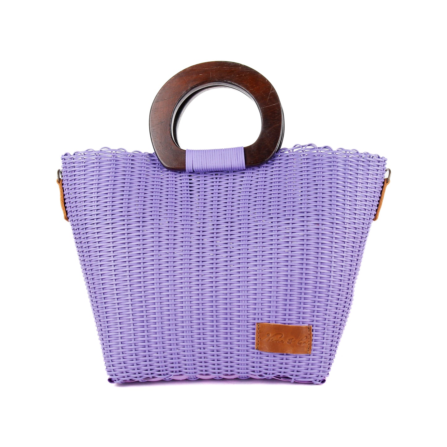 **CLOSEOUT** WOVEN UPCYCLED TOTE WITH HANDLE - NO. 16086