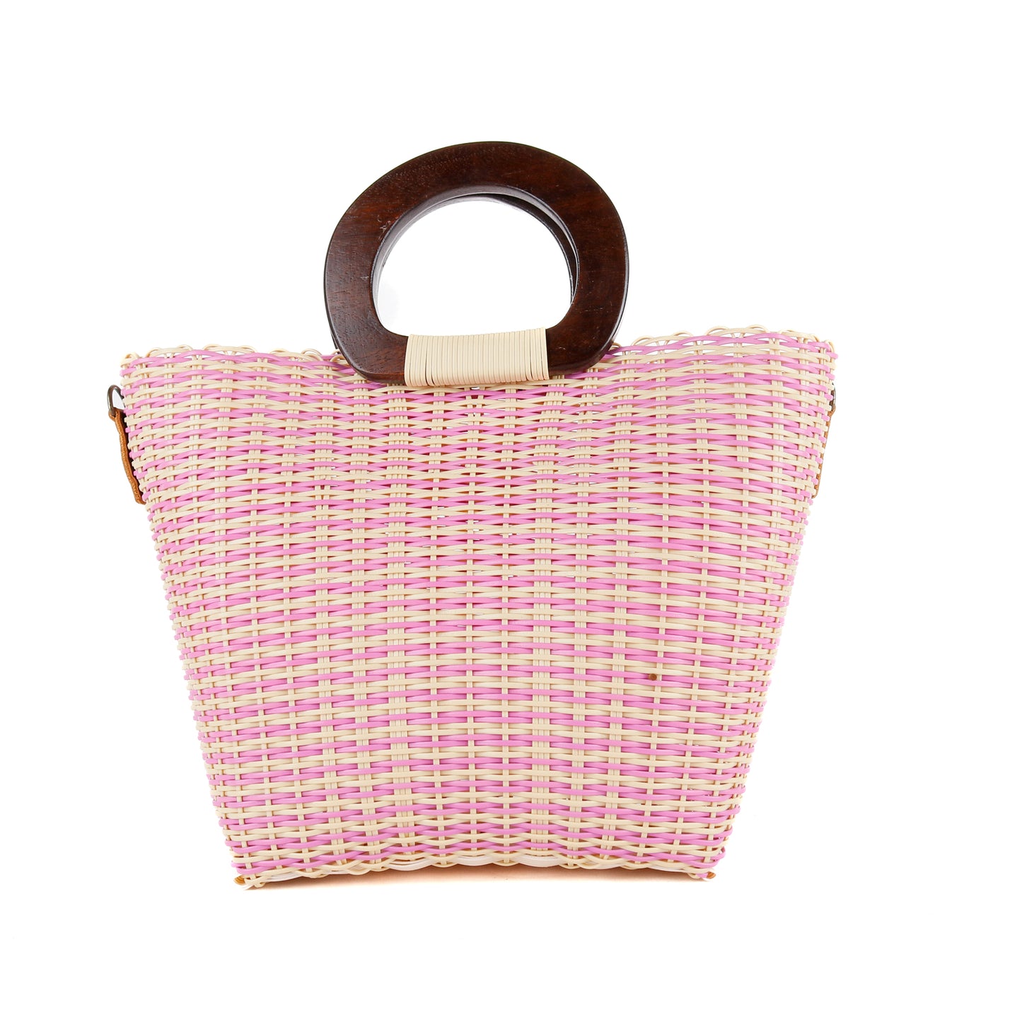 **CLOSEOUT** WOVEN UPCYCLED TOTE WITH HANDLE - NO. 16090