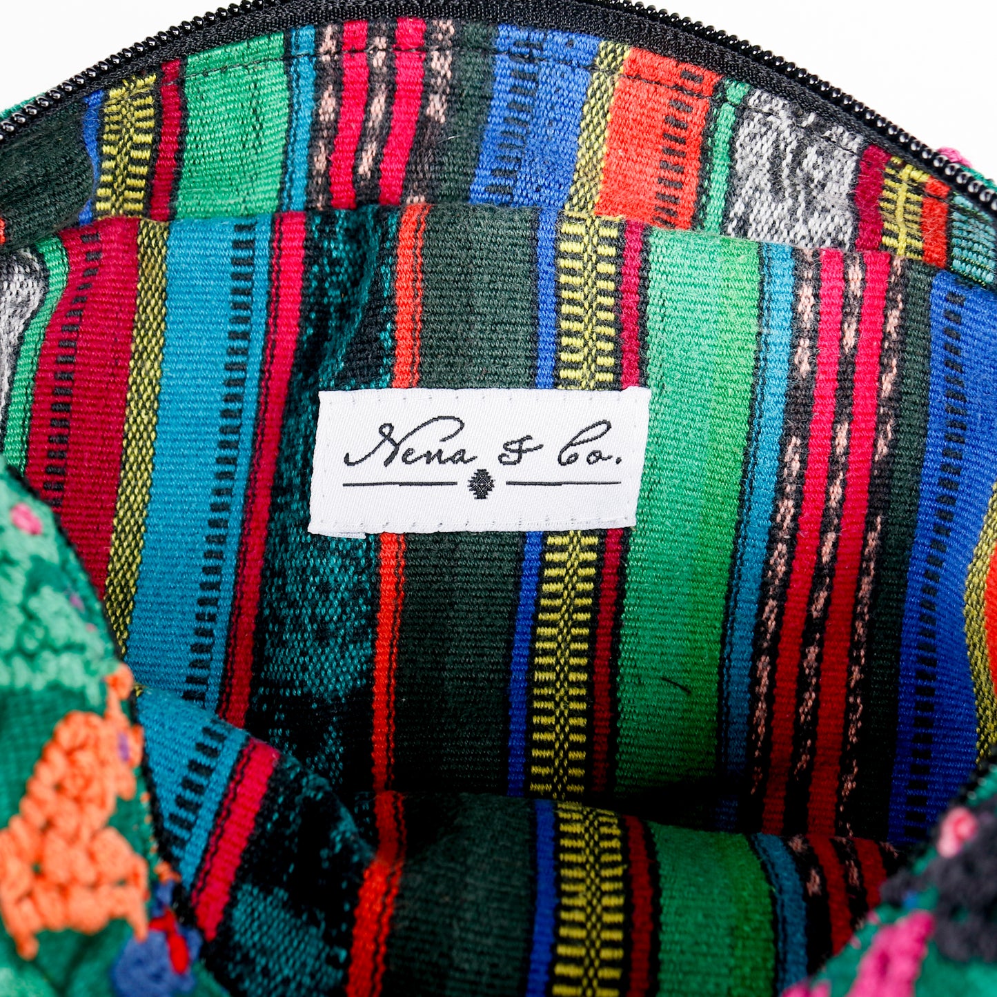 WANDER CROSSBODY BAG + STRAP SET - OOAK HUIPIL & CORTE - BLACK - NO. 16134
