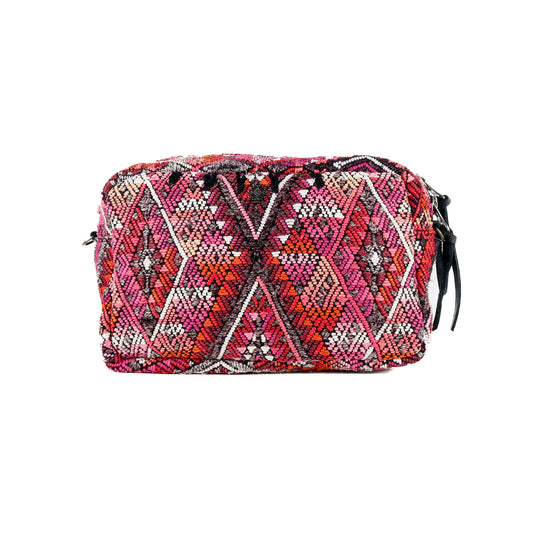 WANDER CROSSBODY BAG + STRAP SET - OOAK HUIPIL & CORTE - BLACK - NO. 16135