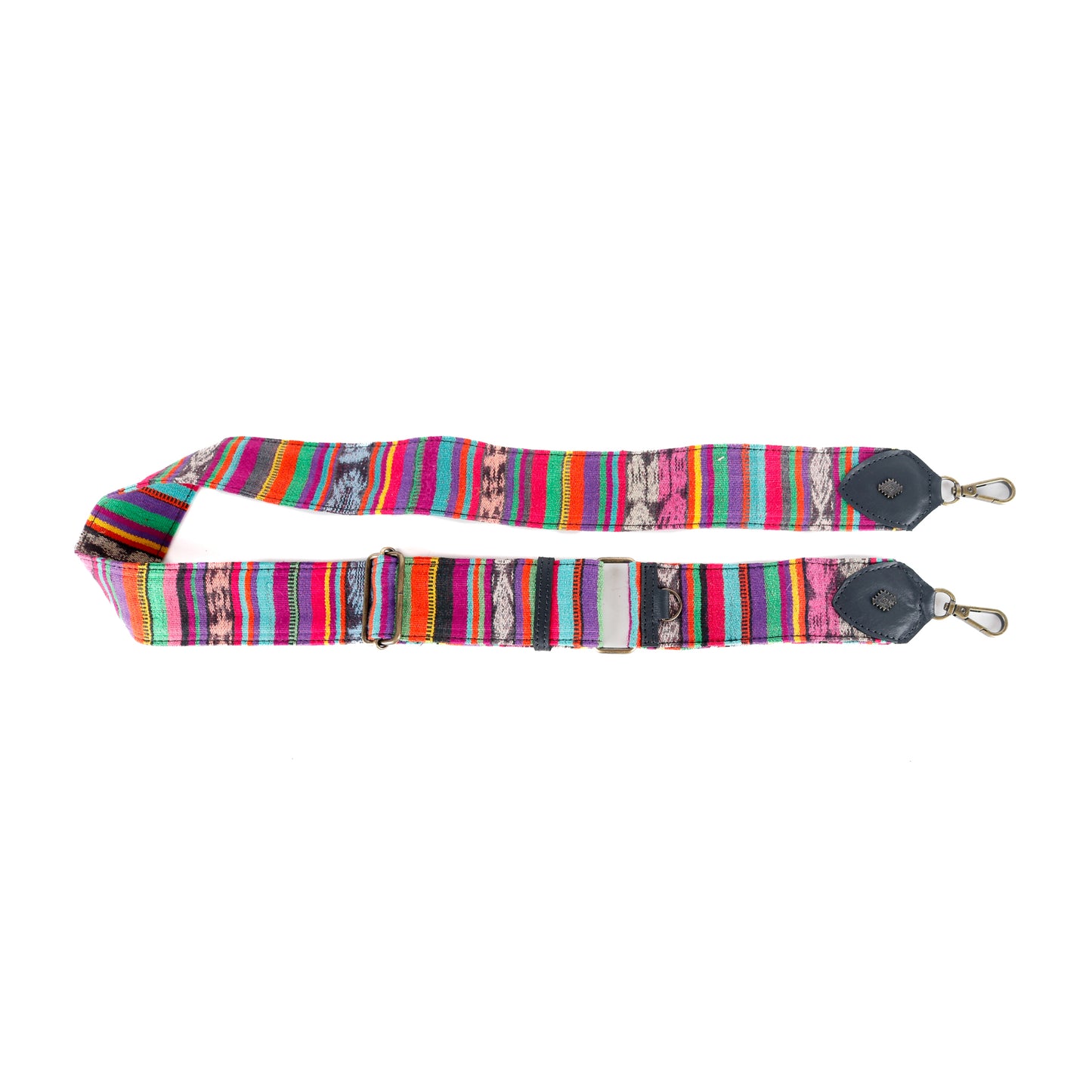 WANDER CROSSBODY BAG + STRAP SET - OOAK HUIPIL & CORTE - BLACK - NO. 16136