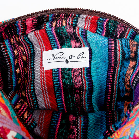 WANDER CROSSBODY BAG + STRAP SET - OOAK HUIPIL & CORTE - CAFE - NO. 16147