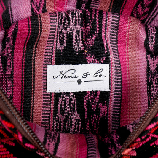 FANCY POUCH - OOAK HUIPIL - CAFE - NO. 16334