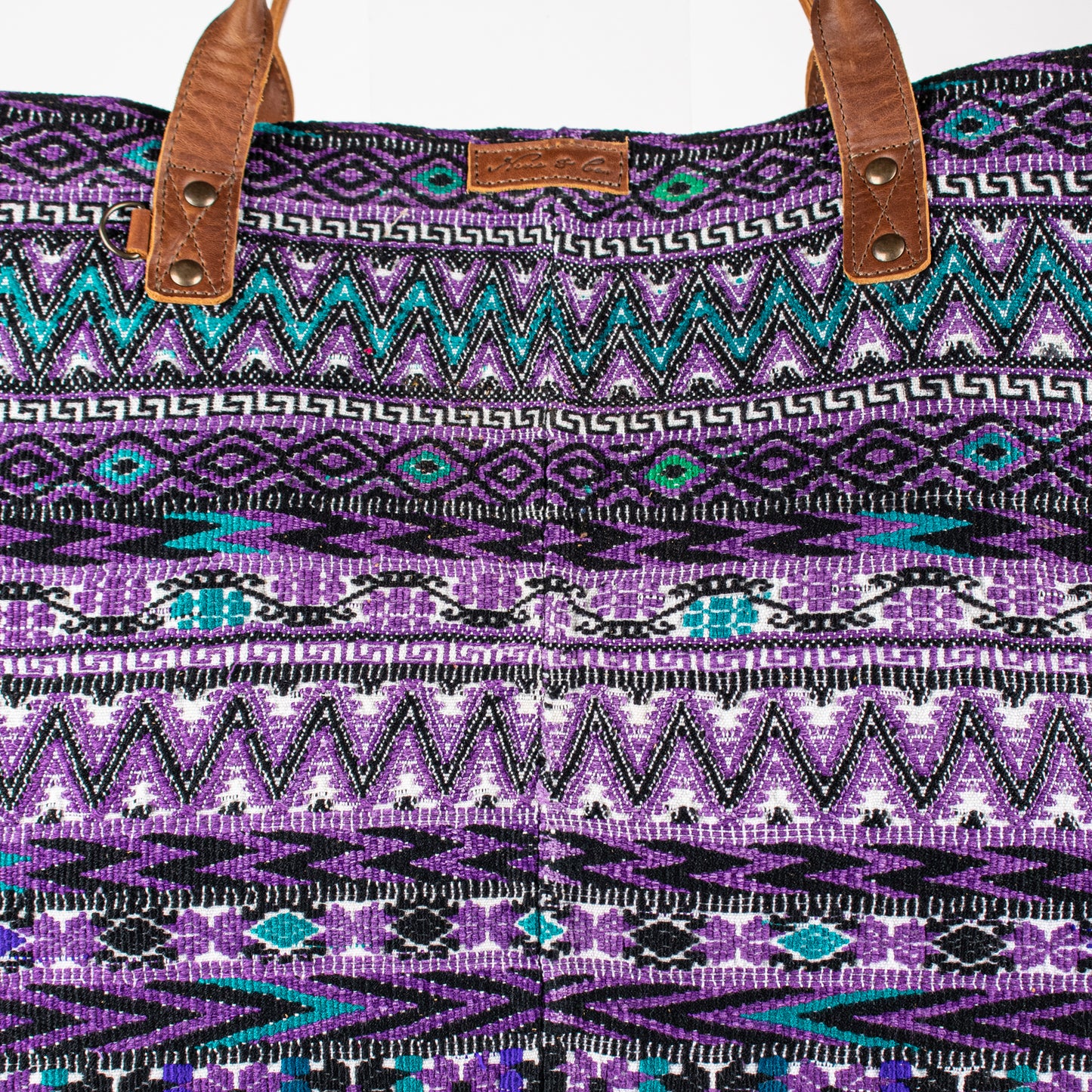 PERFECT TRAVEL TOTE - OOAK HUIPIL - CAFE - NO. 16388