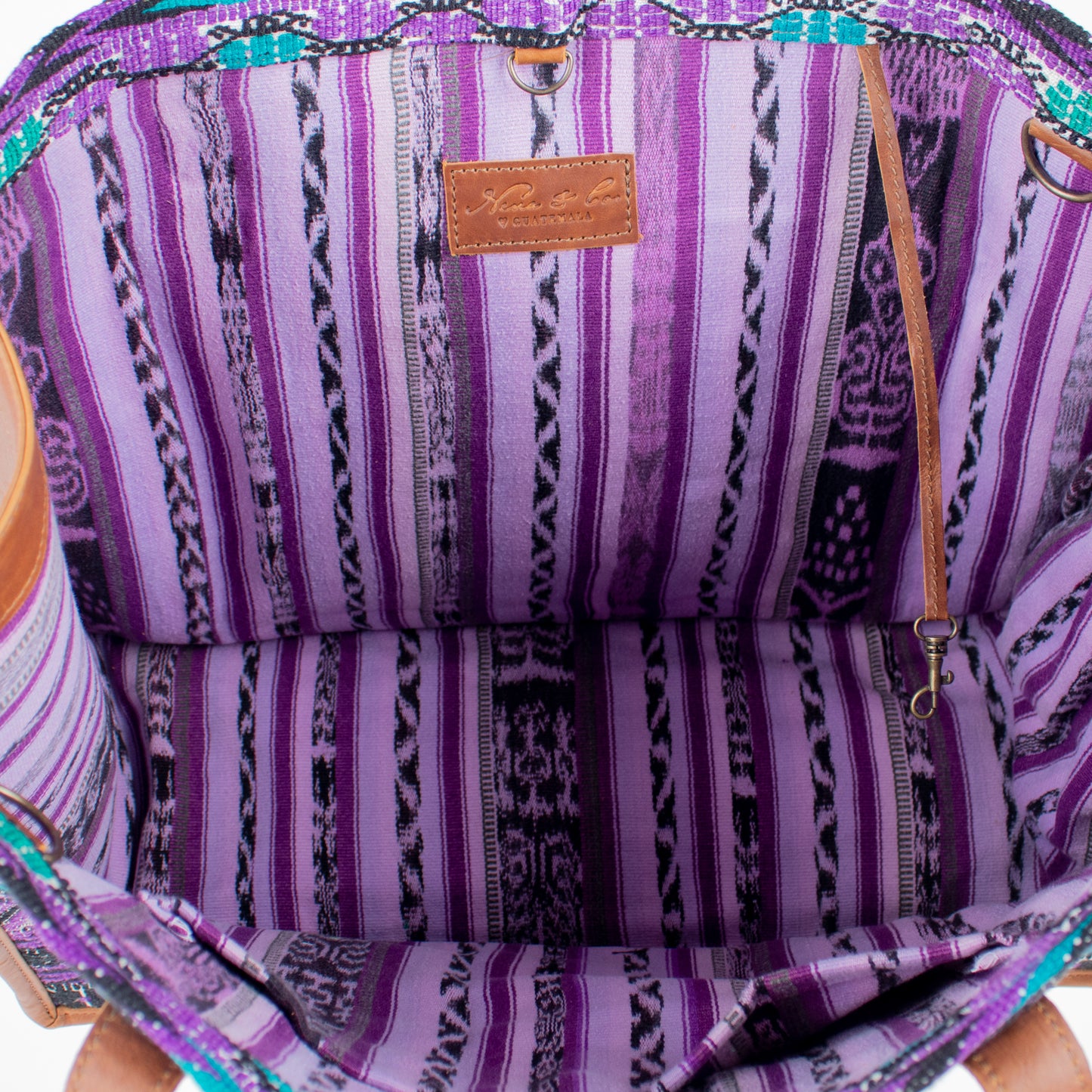 PERFECT TRAVEL TOTE - OOAK HUIPIL - CAFE - NO. 16388