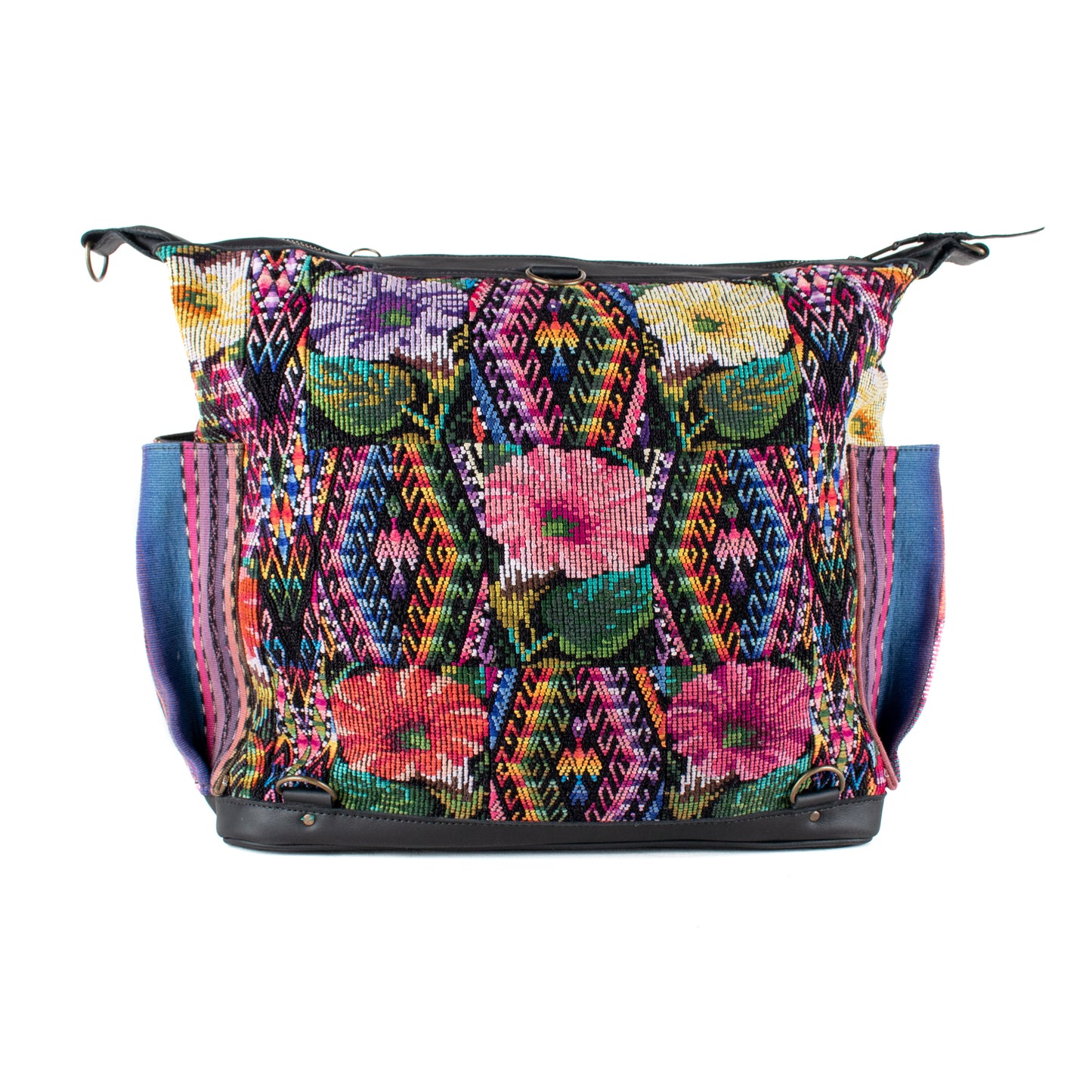 BEATRIZ CDB + DIAMANTE STRAP - OOAK HUIPIL - BLACK - NO. 16392