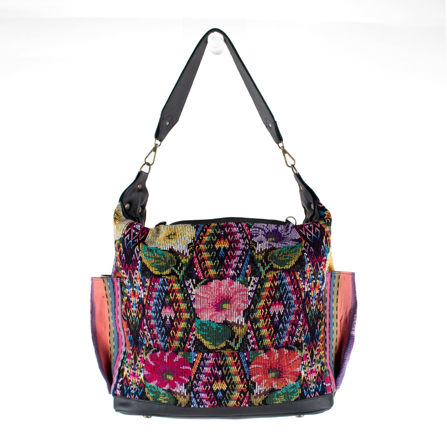BEATRIZ CDB + DIAMANTE STRAP - OOAK HUIPIL - BLACK - NO. 16392