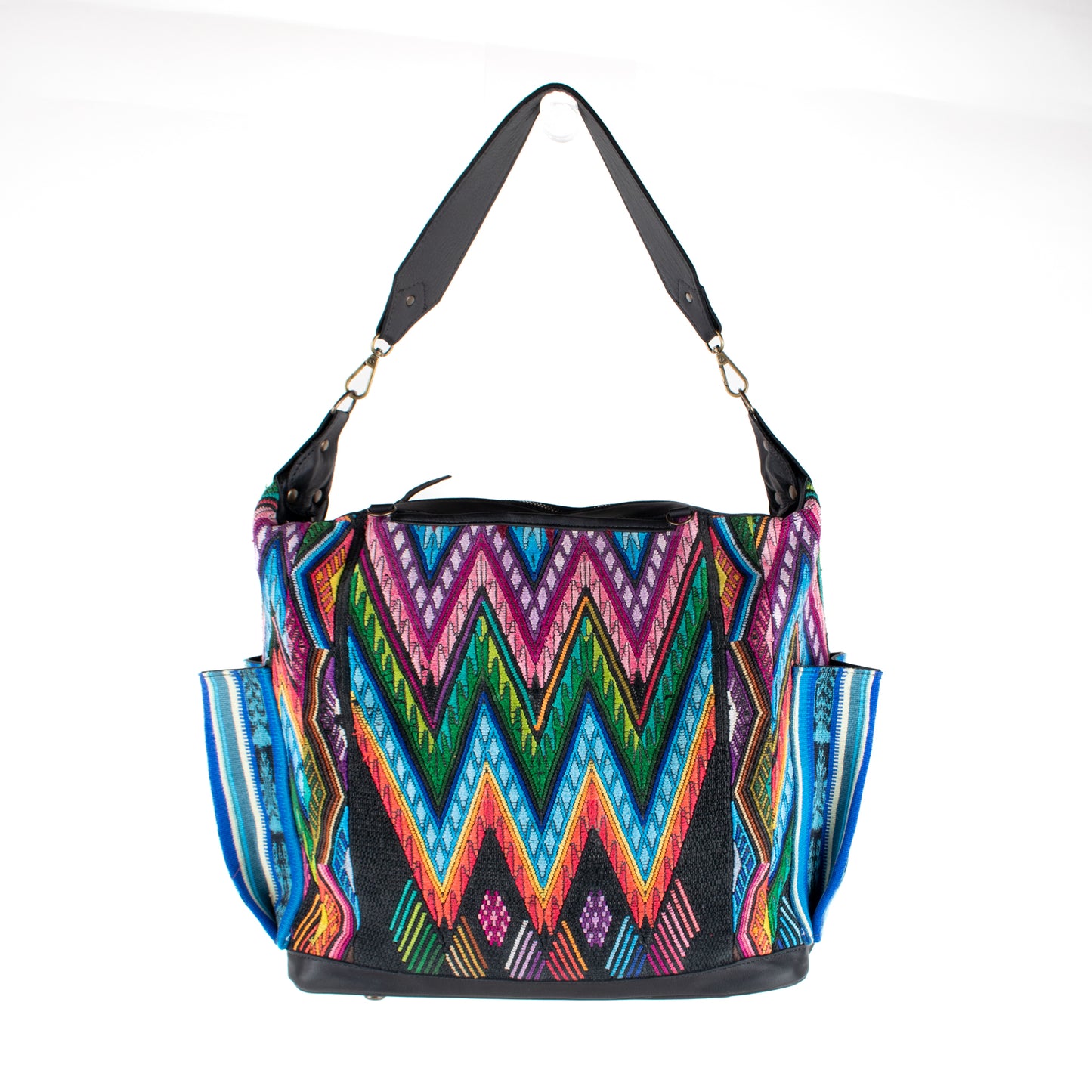 BEATRIZ CDB + DIAMANTE STRAP - OOAK HUIPIL - BLACK - NO. 16394