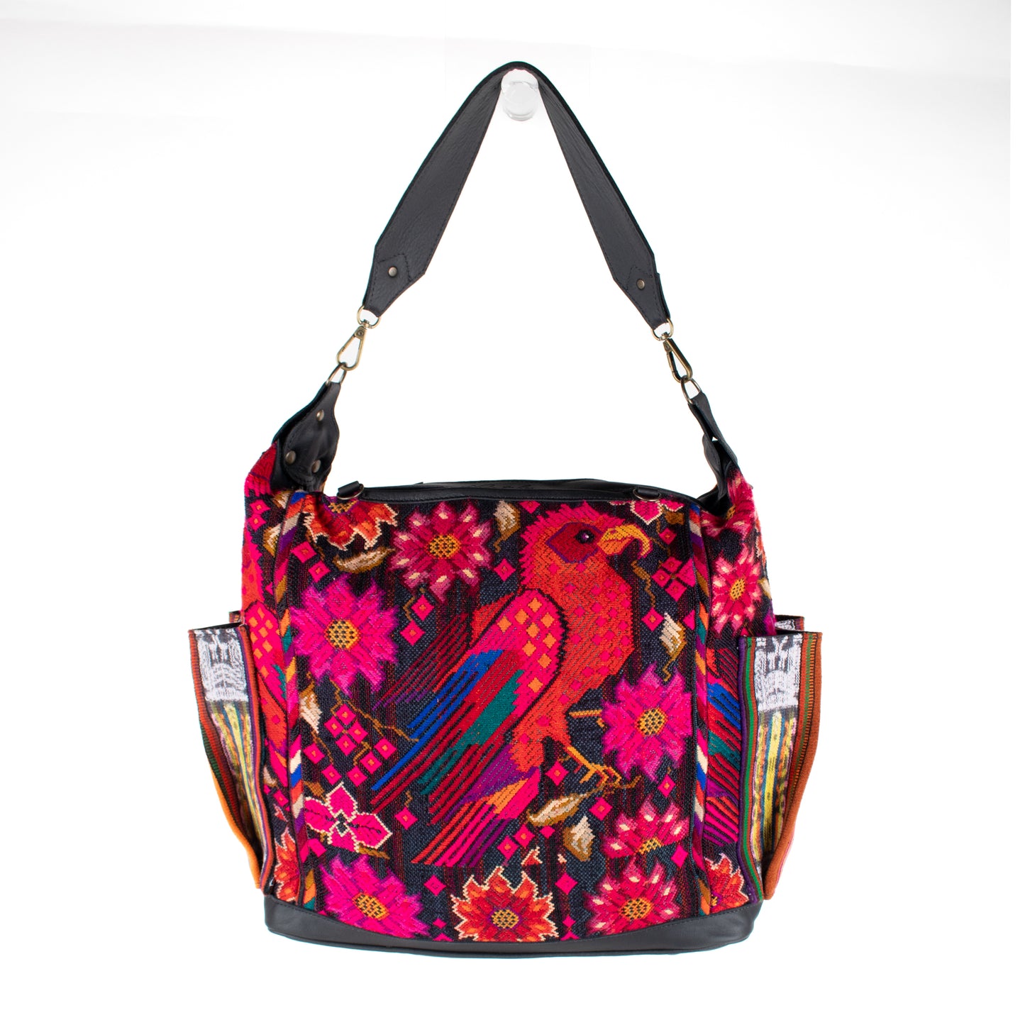 BEATRIZ CDB + DIAMANTE STRAP - OOAK HUIPIL - BLACK - NO. 16395