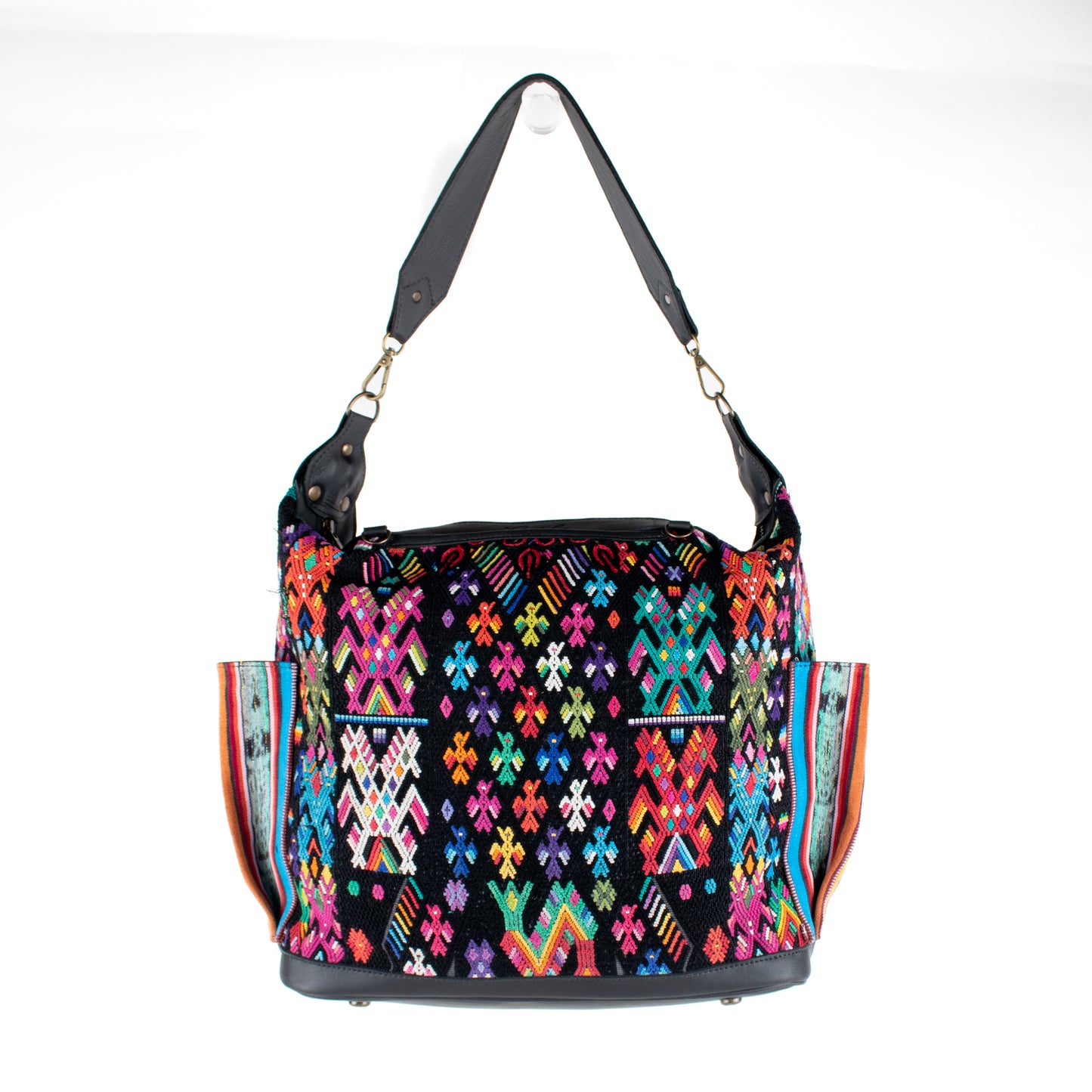 BEATRIZ CDB + DIAMANTE STRAP - OOAK HUIPIL - BLACK - NO. 16396