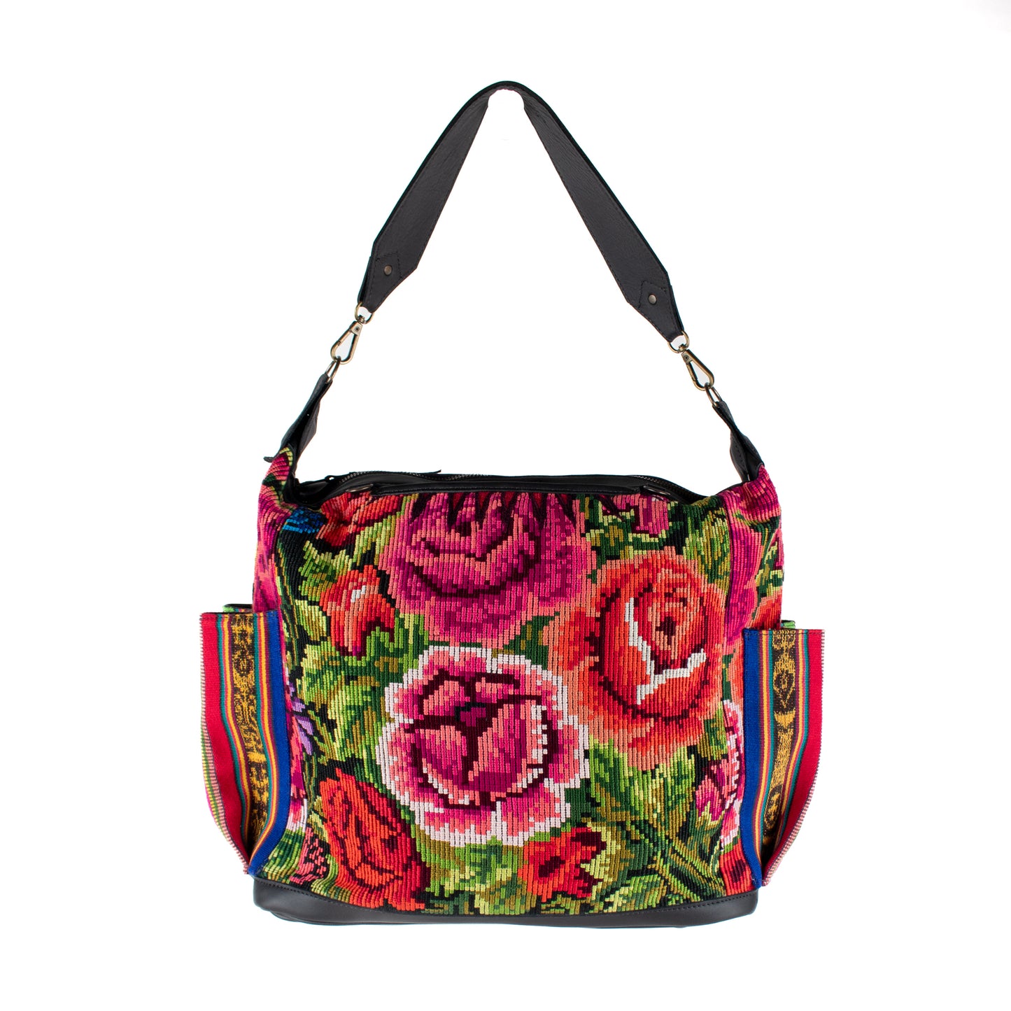 BEATRIZ CDB + DIAMANTE STRAP - OOAK HUIPIL - BLACK - NO. 16398