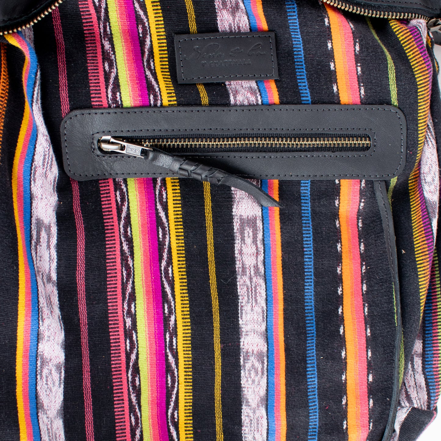 BEATRIZ MCDB + DIAMANTE STRAP - OOAK HUIPIL - BLACK - NO. 16428