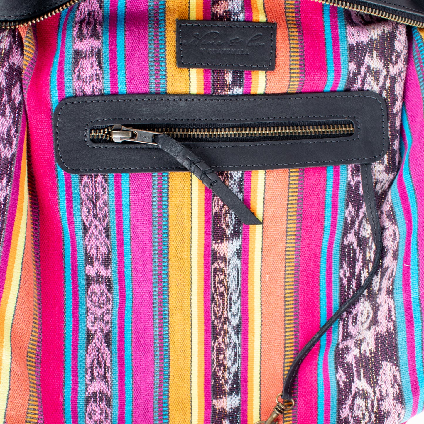 BEATRIZ MCDB + DIAMANTE STRAP - OOAK HUIPIL - BLACK -  NO. 16429