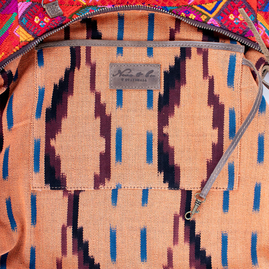 PENELOPE BAG - OOAK HUIPIL - FOSSIL - NO. 16547