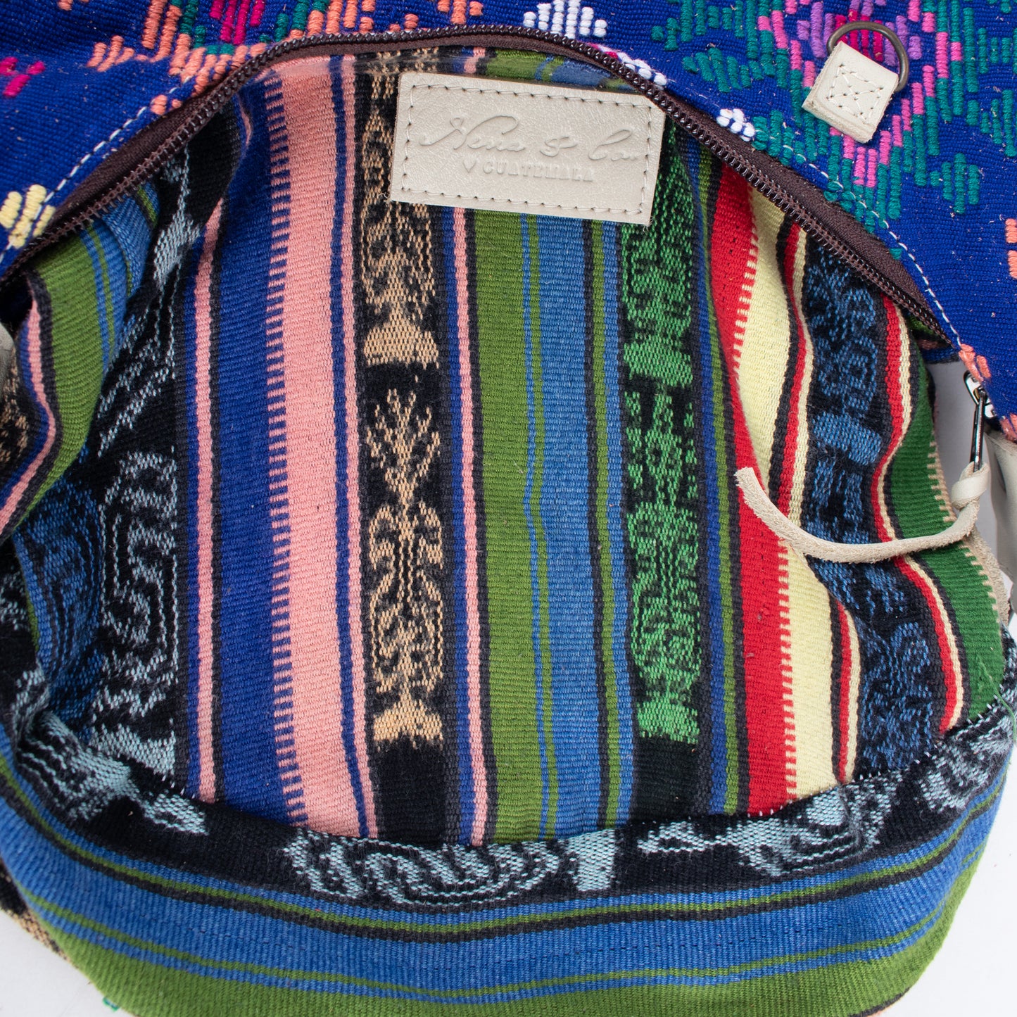 BOHO FRINGE SADDLE BAG - OOAK HUIPIL - BONE - NO. 16632
