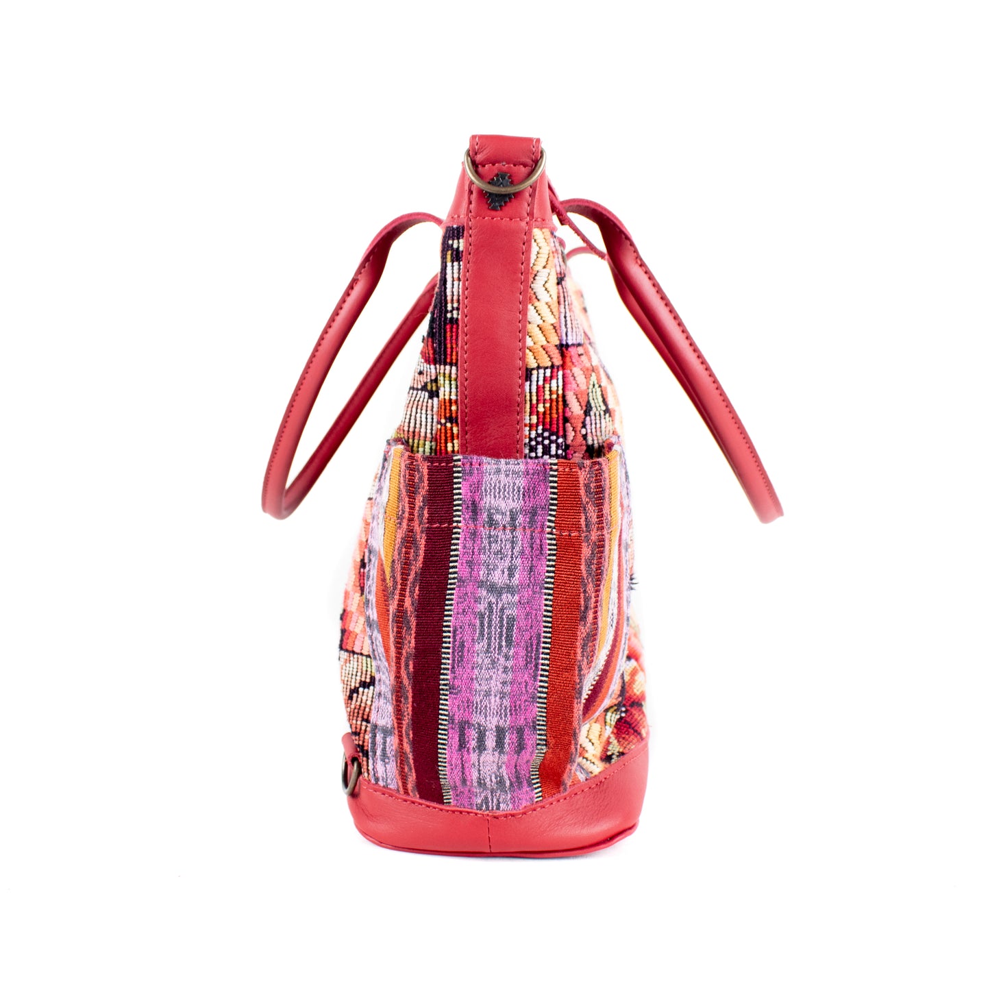 THE MEDIUM PERFECT BAG - OOAK HUIPIL - CHILI PEPPER - NO. 16642