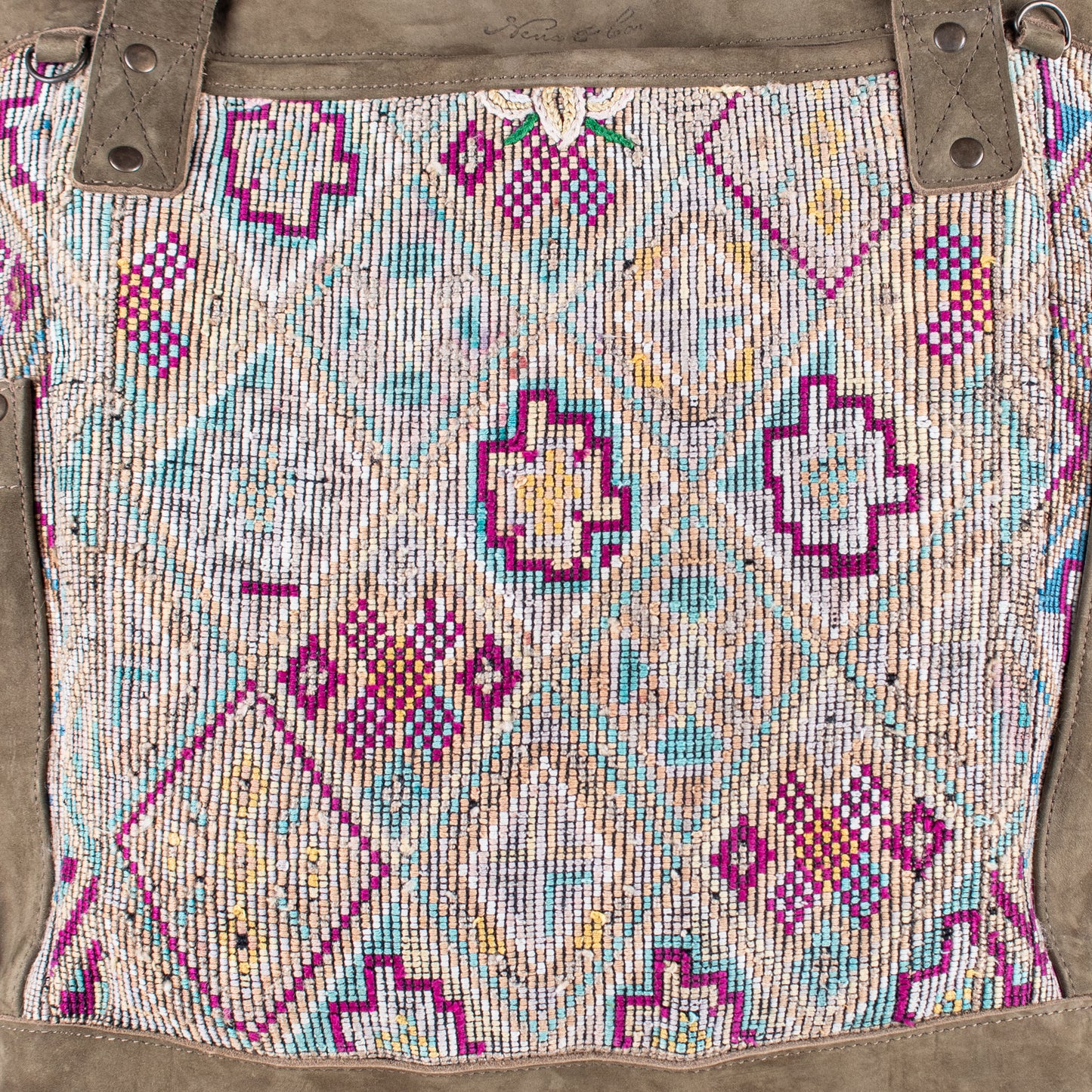 THE PERFECT BAG - OOAK HUIPIL - VERDE OLIVO - NO. 16650